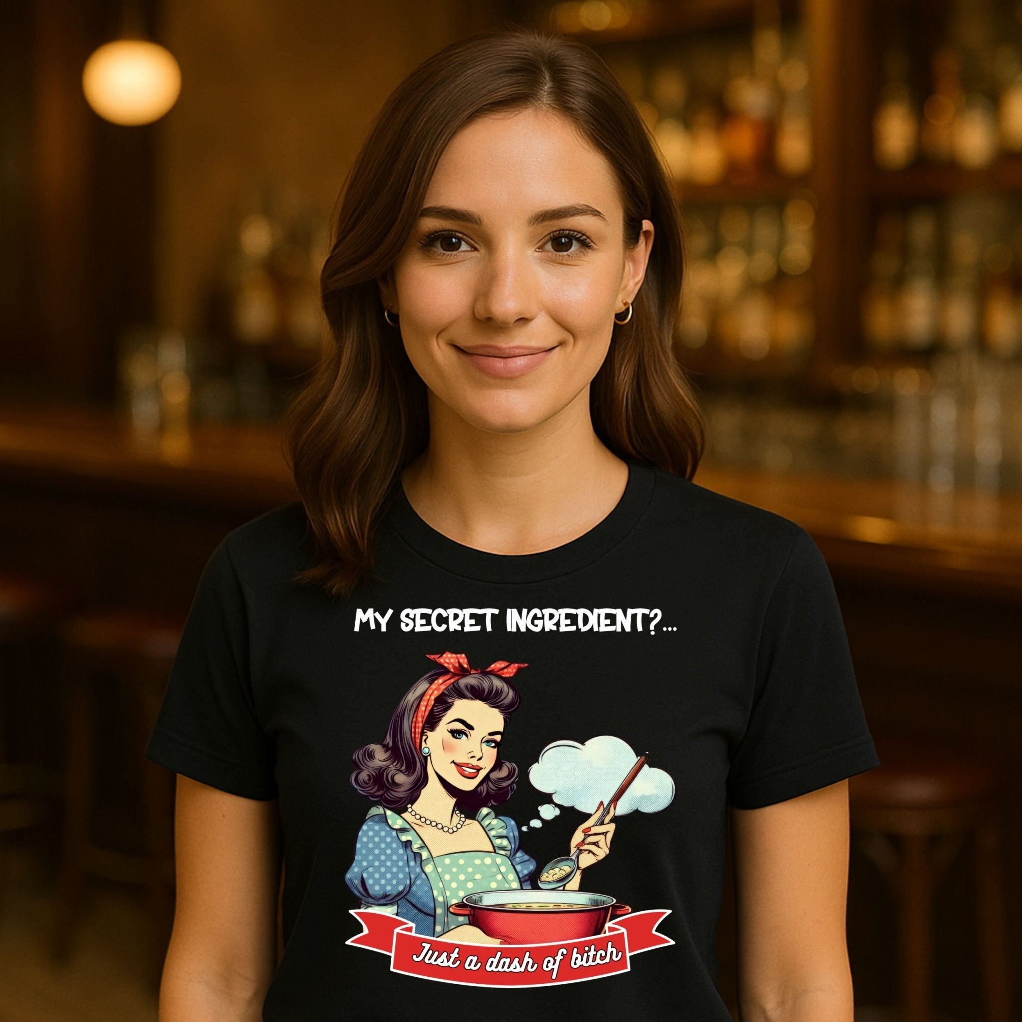 Funny 1950s Cooking T-Shirt, Retro Pin - Up Style Women’s Tee - Craig Michael Design