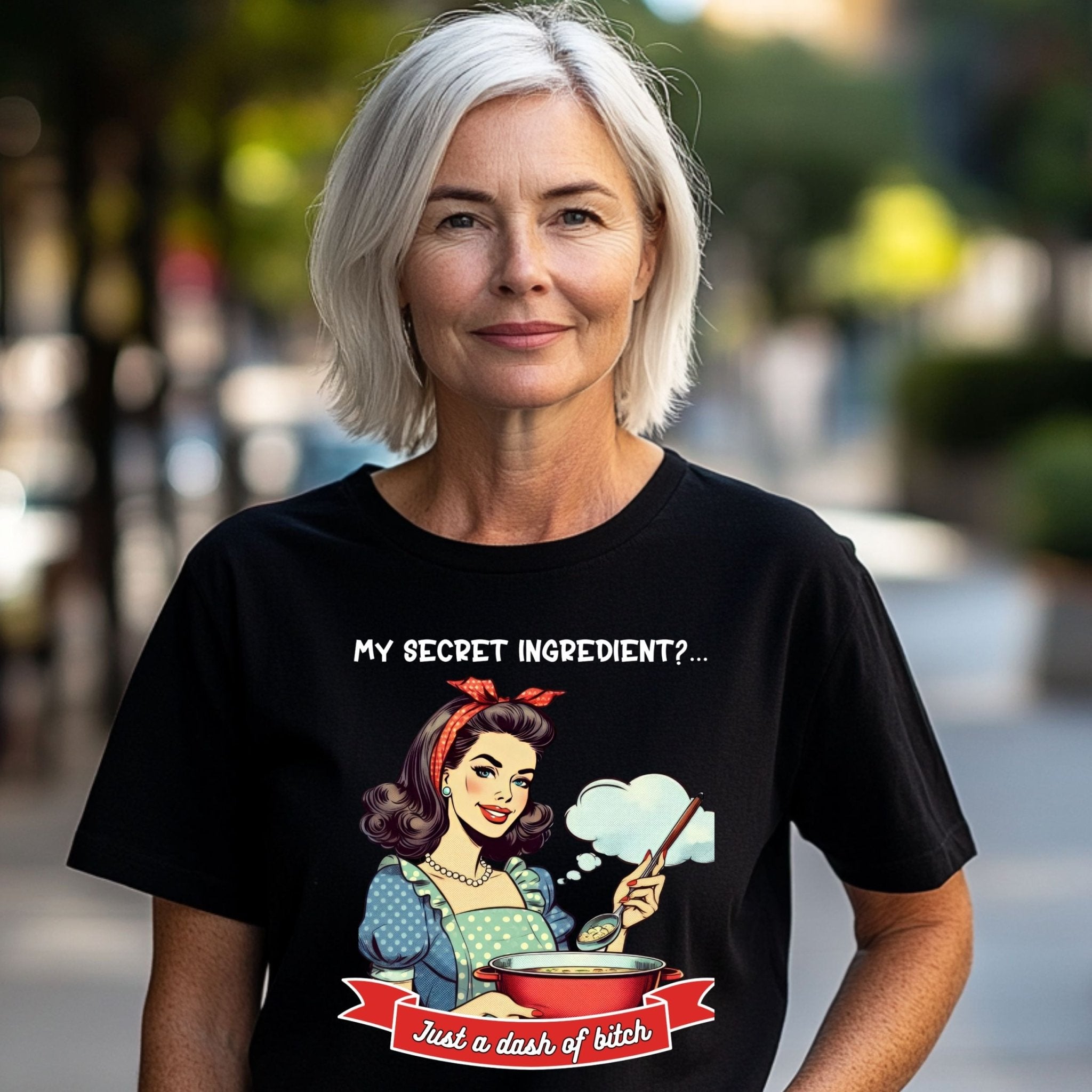 Funny 1950s Cooking T-Shirt, Retro Pin - Up Style Women’s Tee - Craig Michael Design