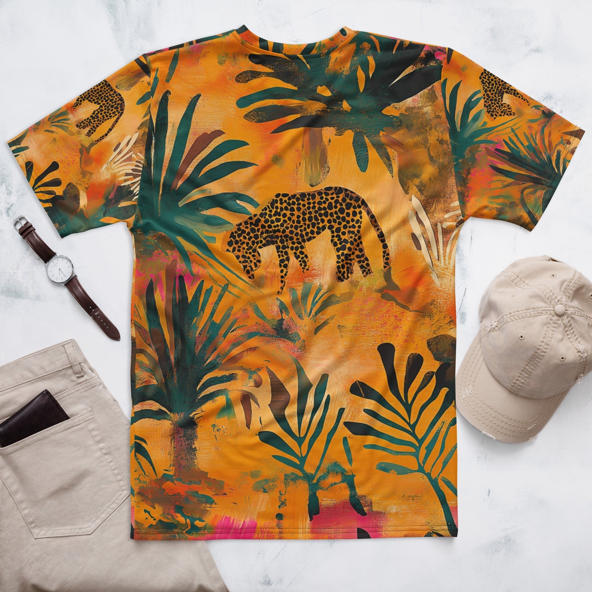 Golden Safari All - Over Print T-Shirt – African Jungle & Wildlife Art - Craig Michael Design