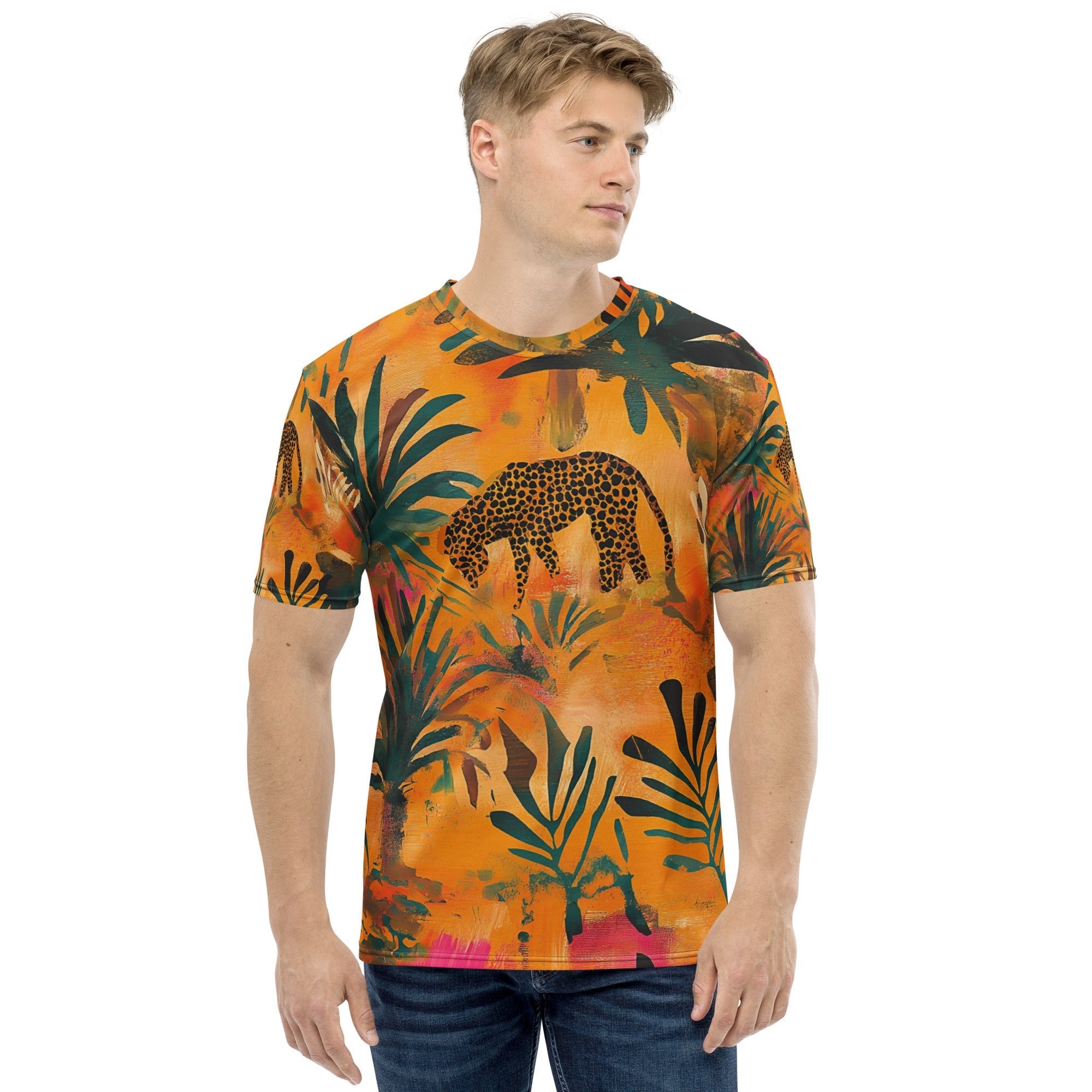 Golden Safari All - Over Print T-Shirt – African Jungle & Wildlife Art - Craig Michael Design
