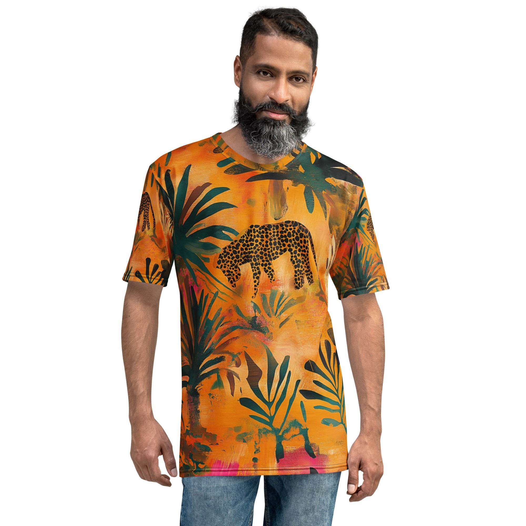 Golden Safari All - Over Print T-Shirt – African Jungle & Wildlife Art - Craig Michael Design