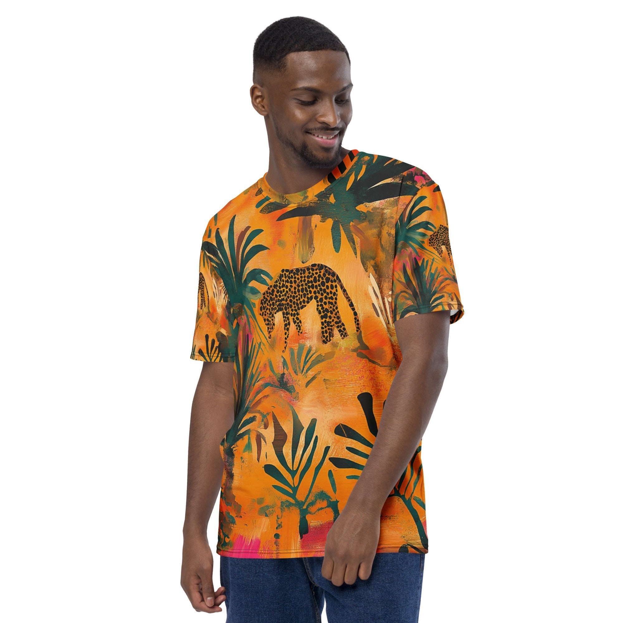 Golden Safari All - Over Print T-Shirt – African Jungle & Wildlife Art - Craig Michael Design