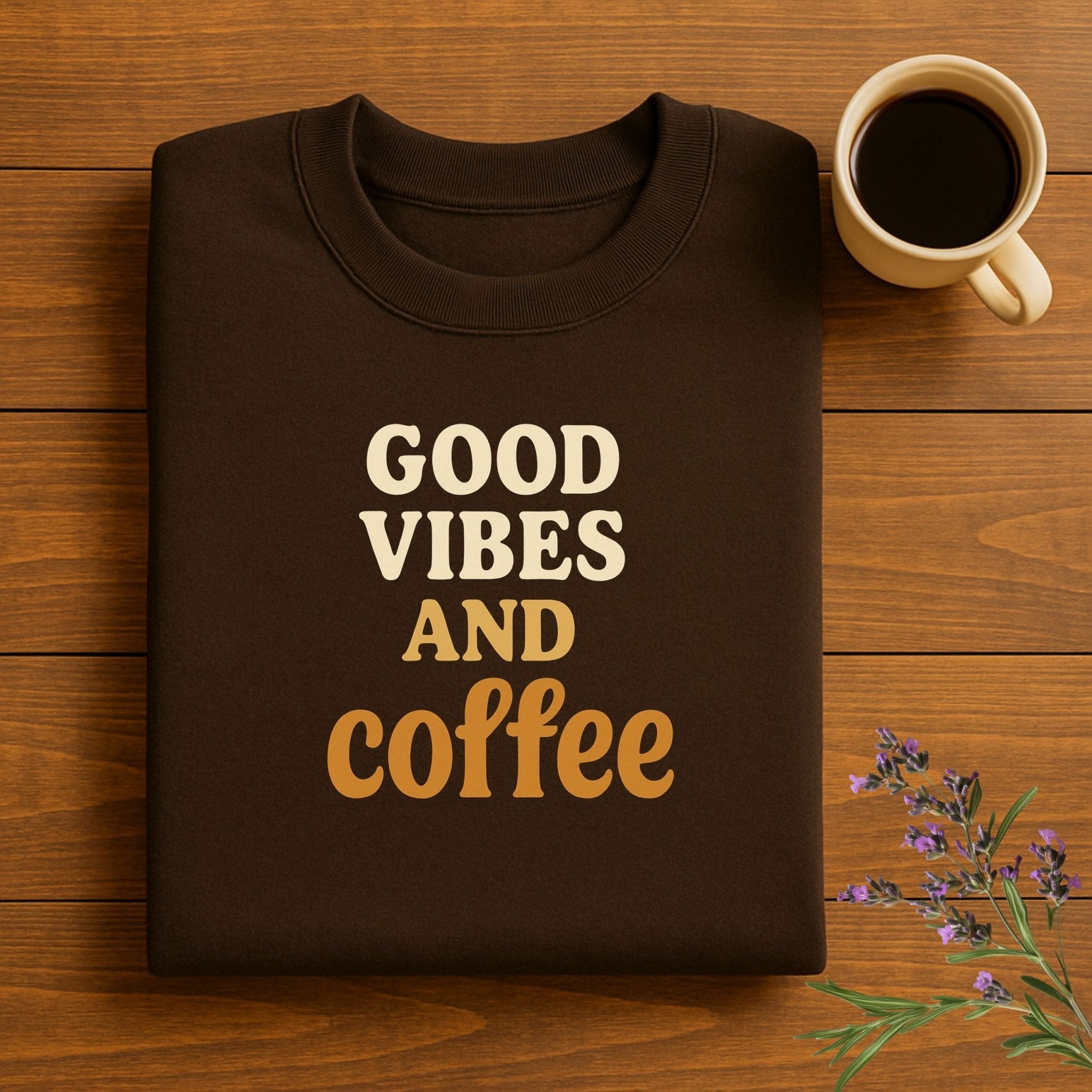 Good Vibes and Coffee Sweatshirt - Craig Michael Design