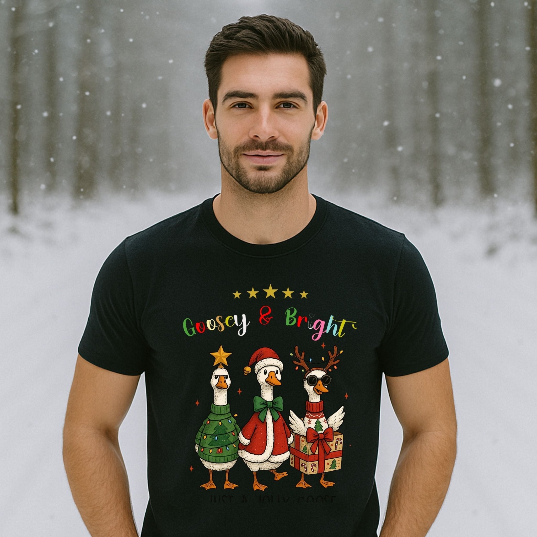 Goosey and Bright Christmas Shirt, Funny Holiday T-Shirt - Craig Michael Design