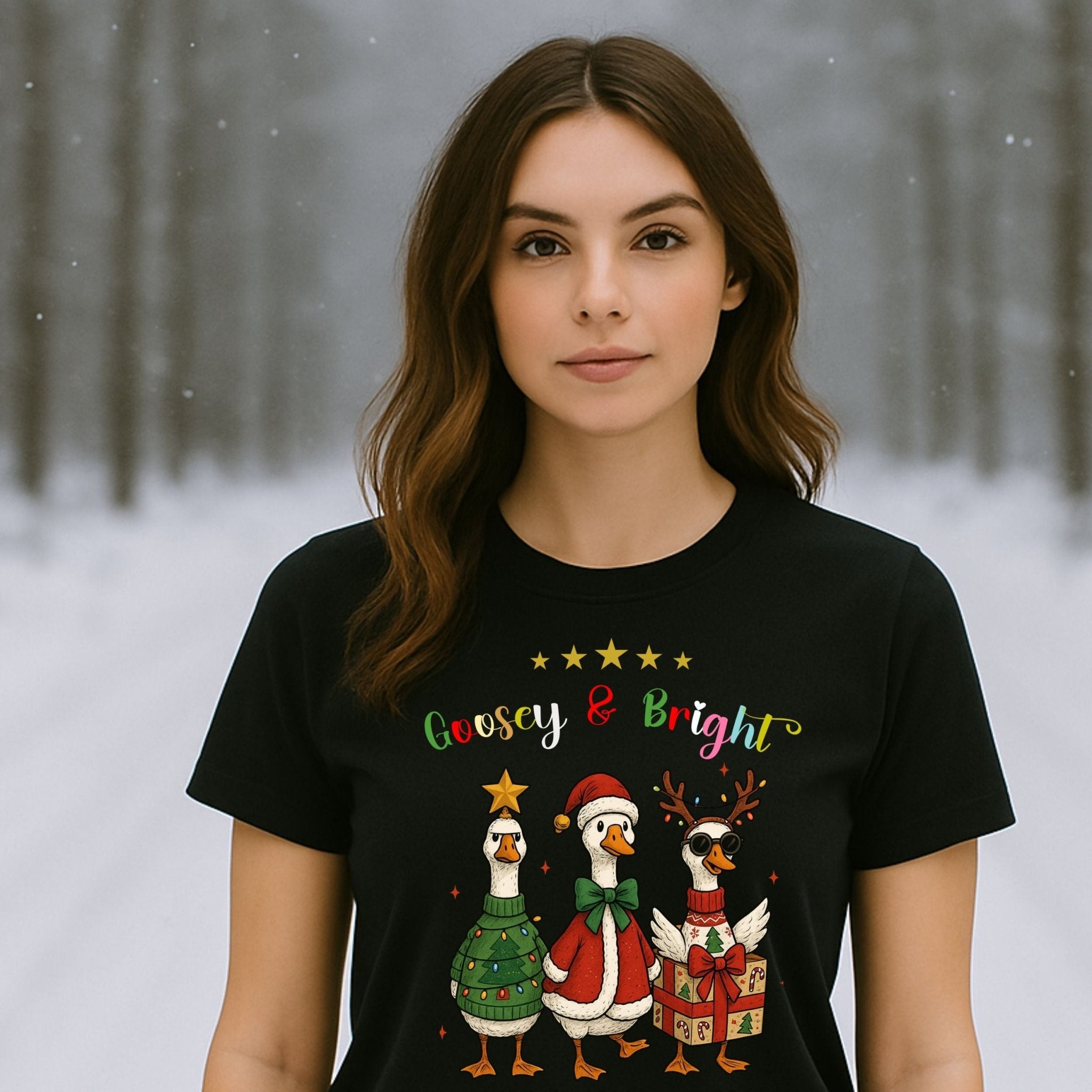 Goosey and Bright Christmas Shirt, Funny Holiday T-Shirt - Craig Michael Design