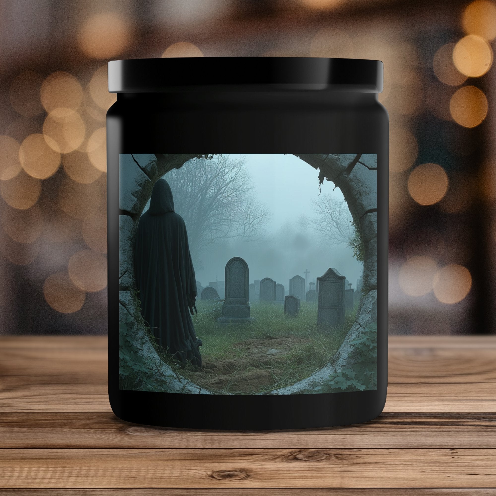 Gothic Cemetery Candle, Halloween Decor Candle, Horror Themed Candle, Gothic Gothic Decor, Spooky Candle, Fall Candle Decor - Craig Michael Design