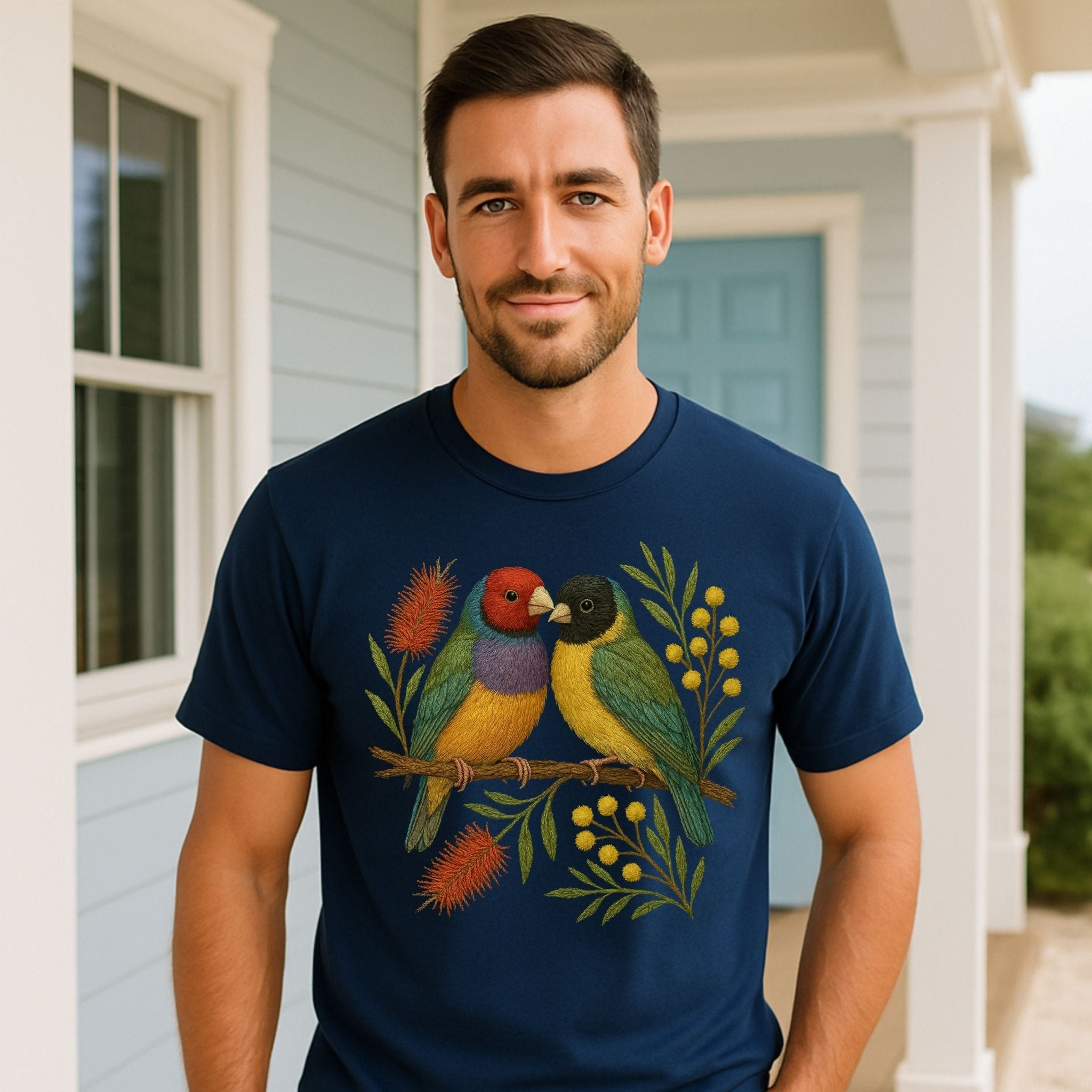 Gouldian Finch T-Shirt – Australian Native Bird Collection - Craig Michael Design