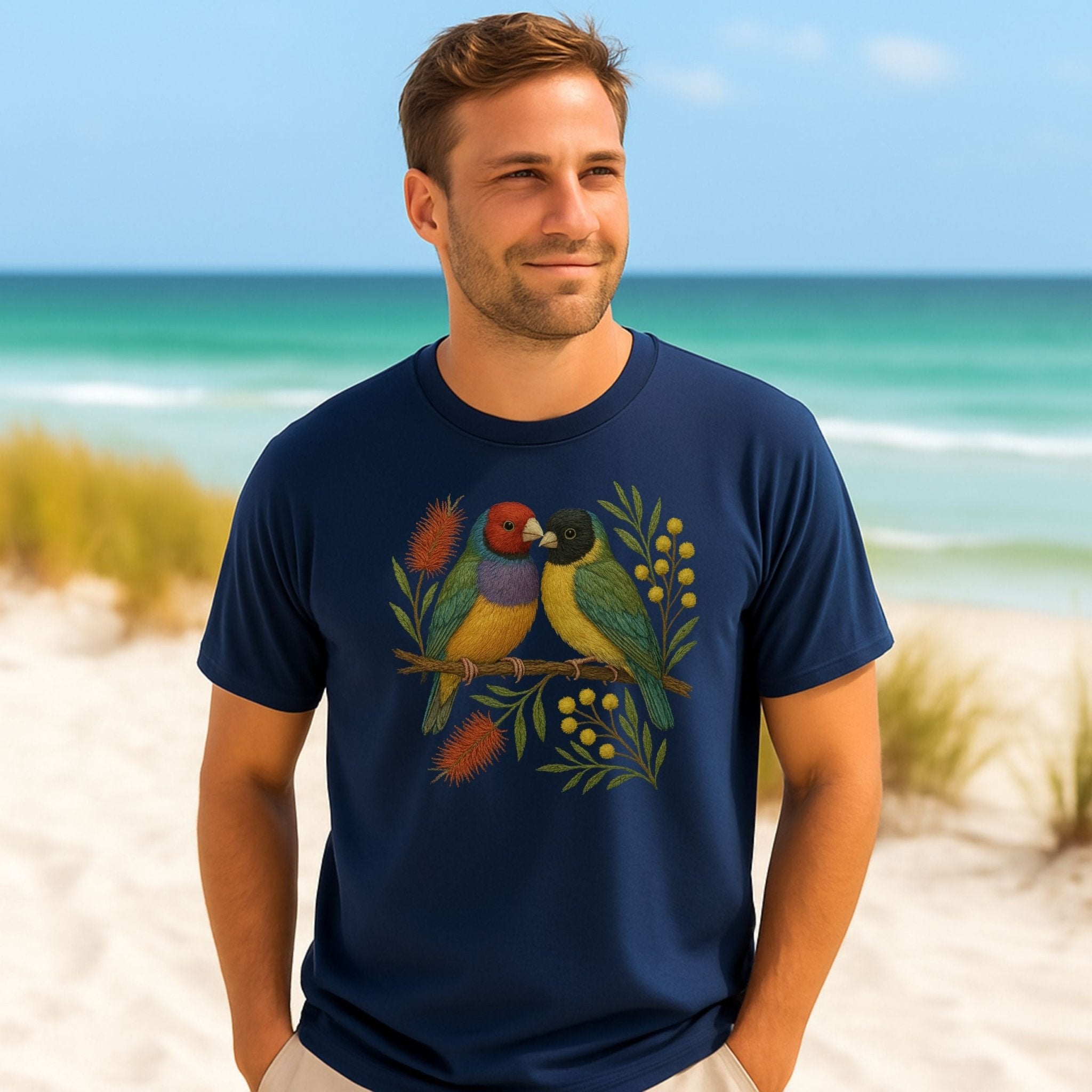 Gouldian Finch T-Shirt – Australian Native Bird Collection - Craig Michael Design