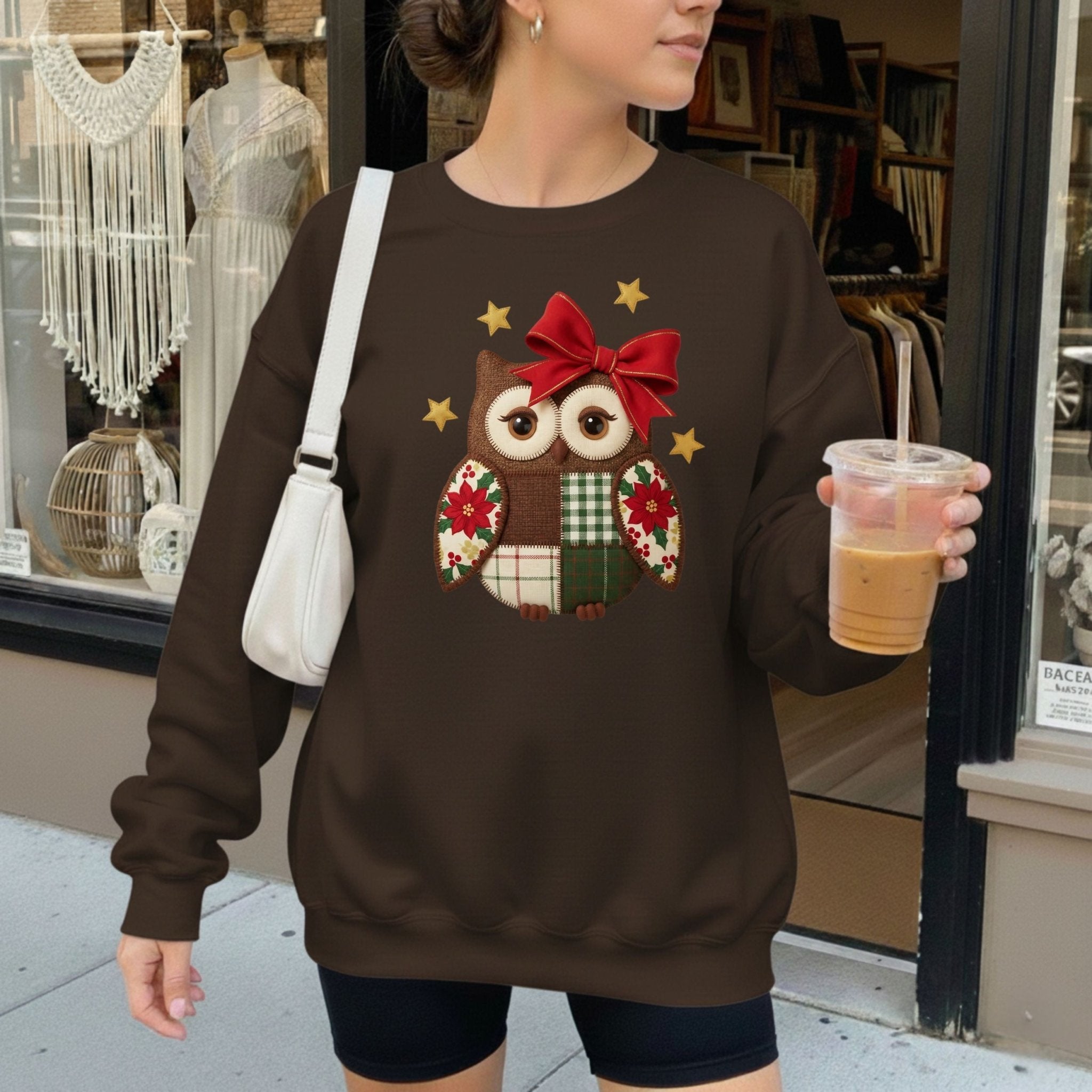 Holiday Owl Sweatshirt – Festive Winter Edition - Craig Michael Design