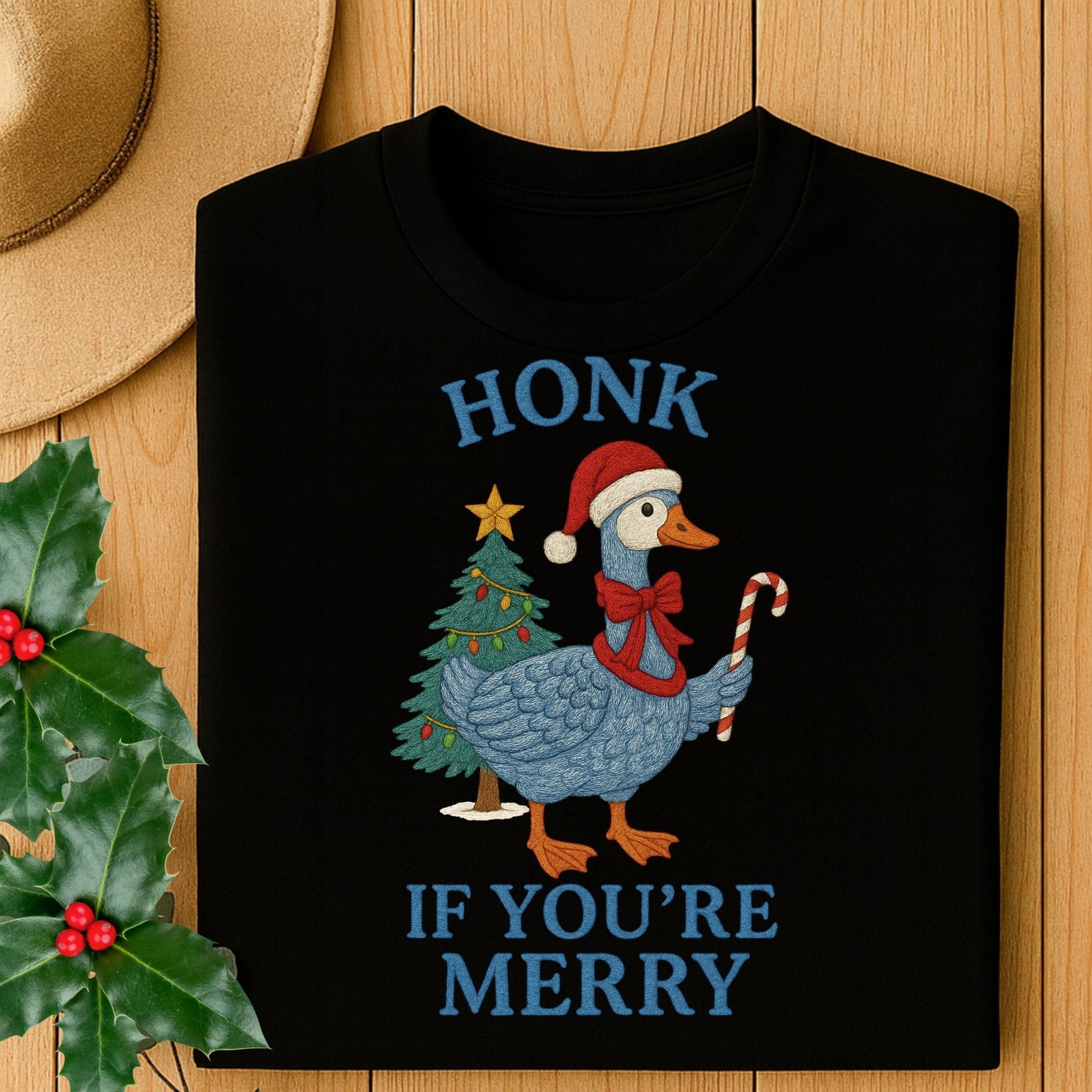 Honk If You’re Merry Christmas Shirt, Funny Goose T-Shirt - Craig Michael Design