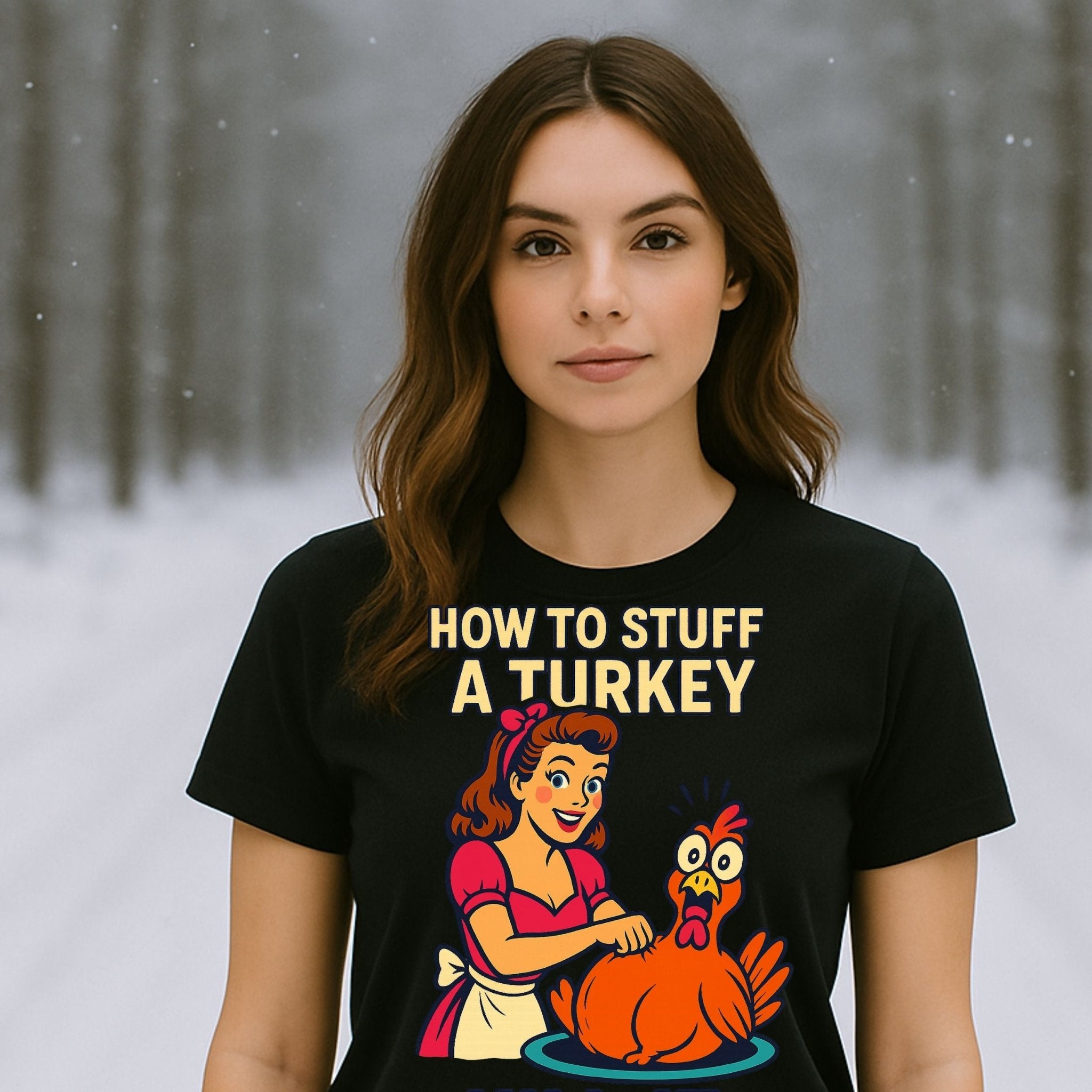How to Stuff a Turkey Shirt, Funny Retro Christmas T-Shirt - Craig Michael Design