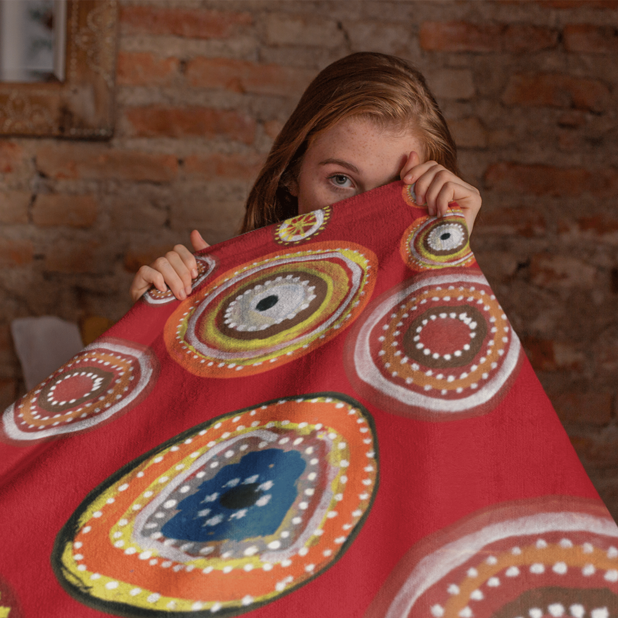 Indigenous Australian Blanket, Unique Artistic Throw Blanket, Cozy Living Room Decor, Vibrant Modern Blanket, Australian Design - Craig Michael Design