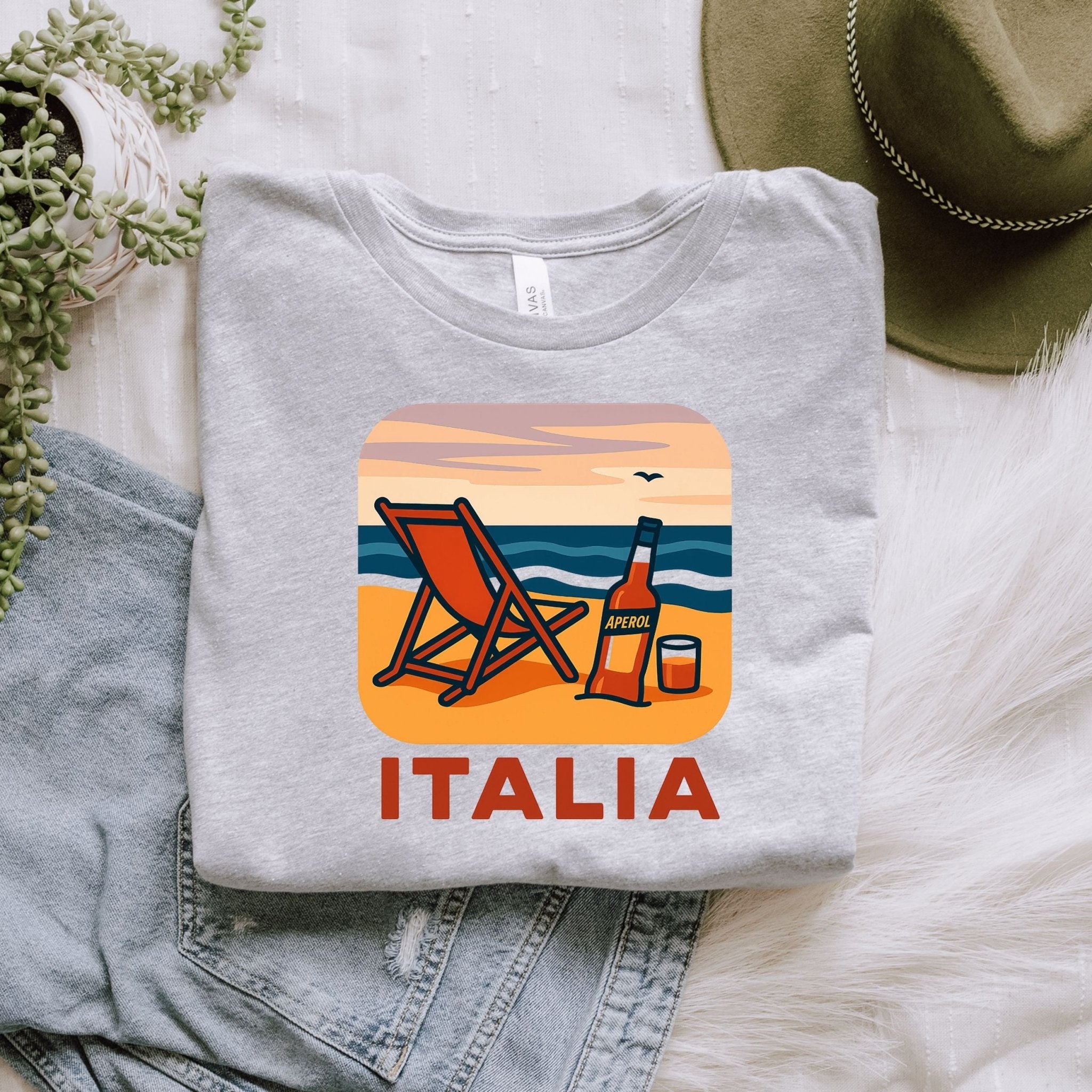 Italia Beach T-Shirt, Italian Summer Tee - Craig Michael Design