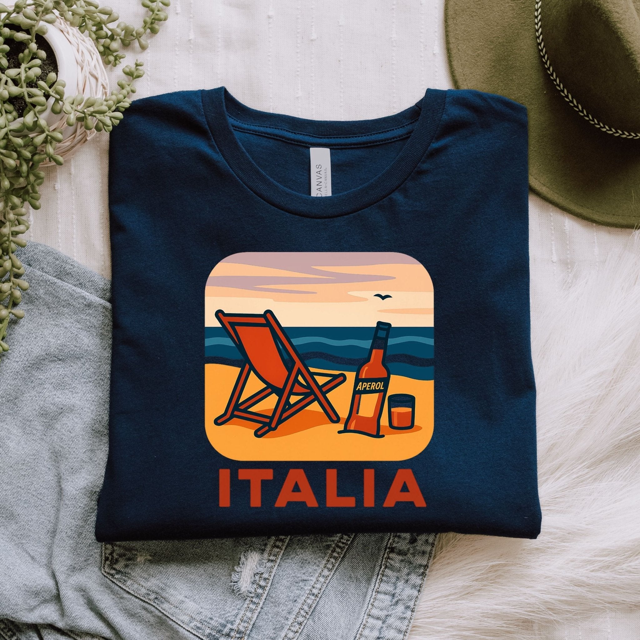 Italia Beach T-Shirt, Italian Summer Tee - Craig Michael Design