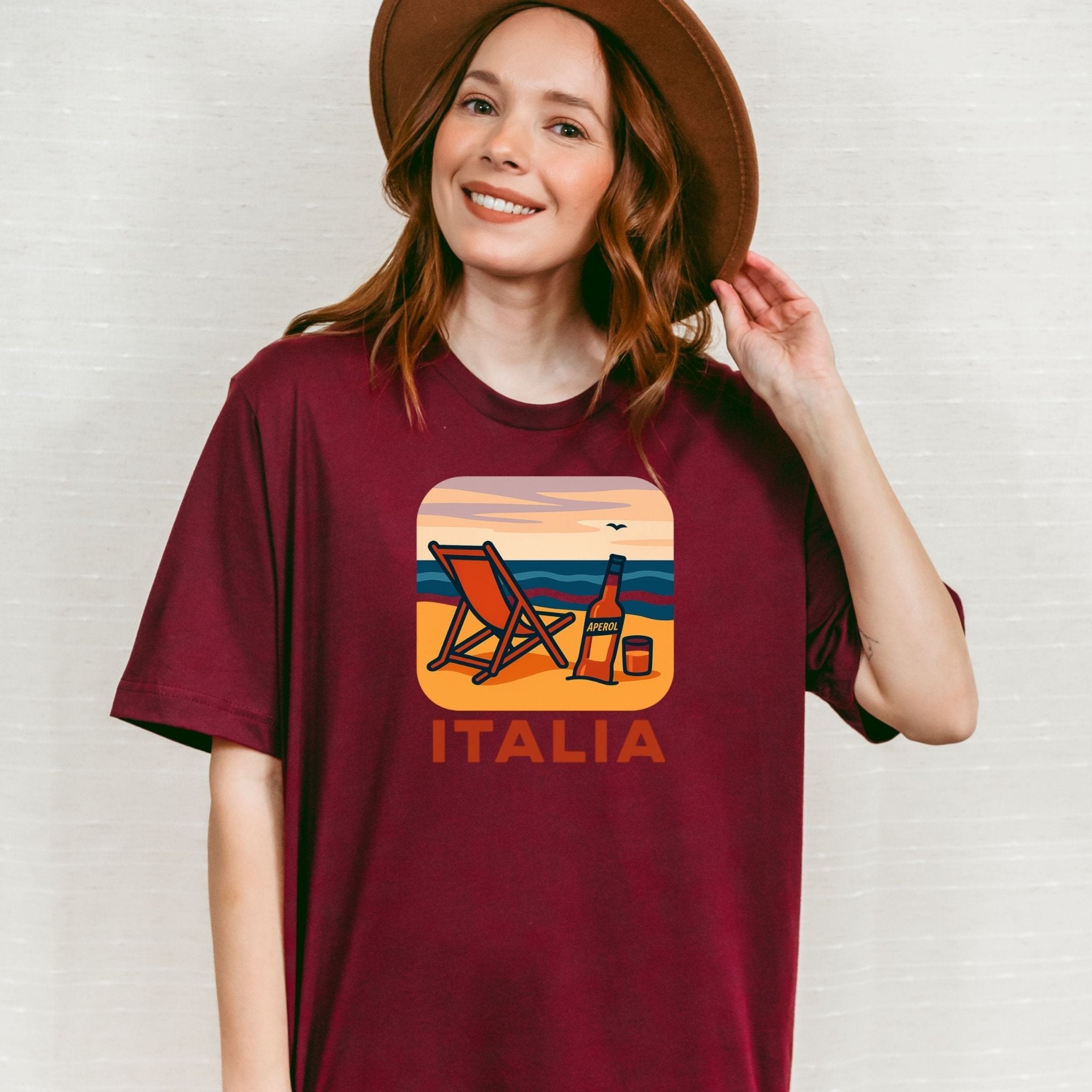 Italia Beach T-Shirt, Italian Summer Tee - Craig Michael Design