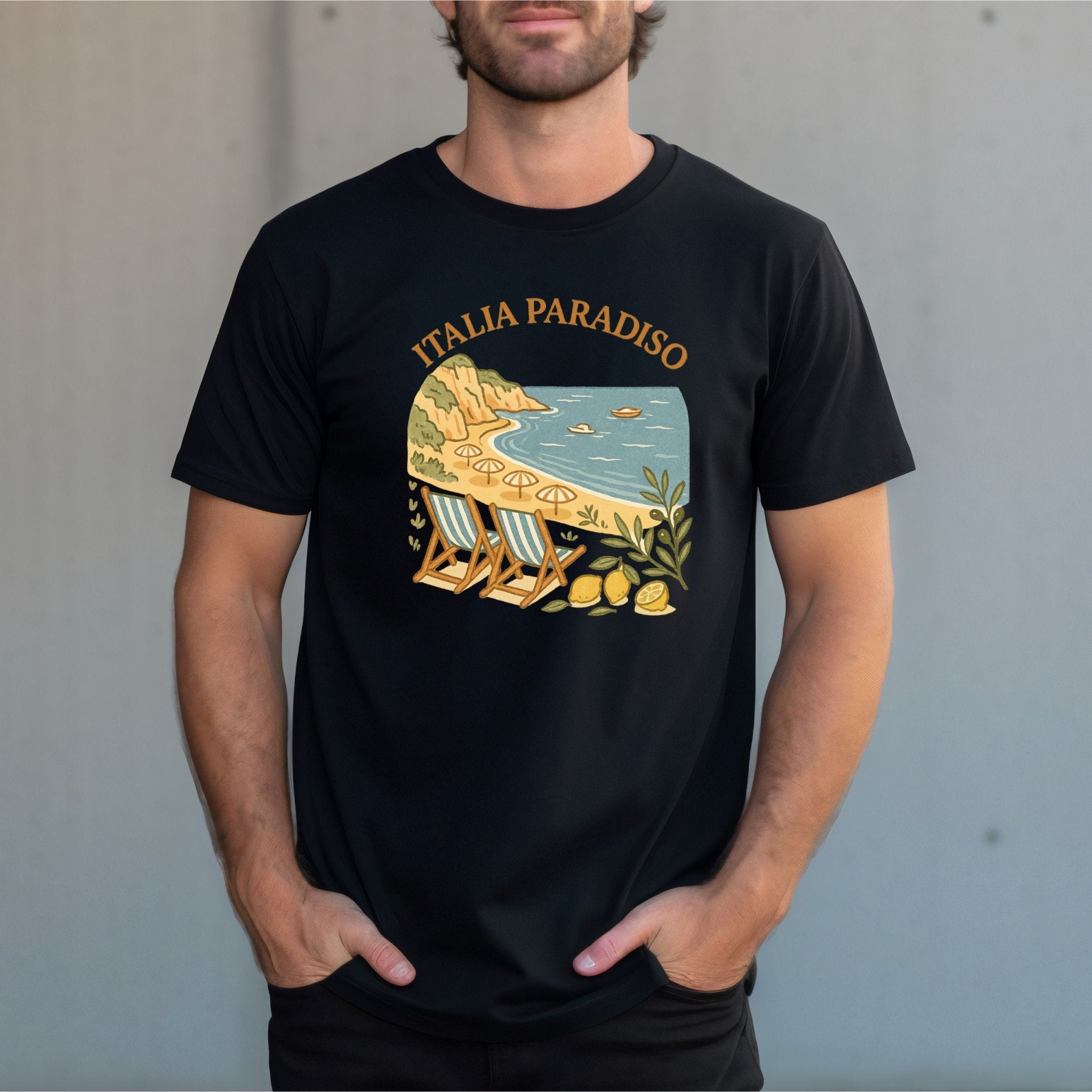 Italia Paradiso T-Shirt – A Little Piece of the Italian Coastline - Craig Michael Design