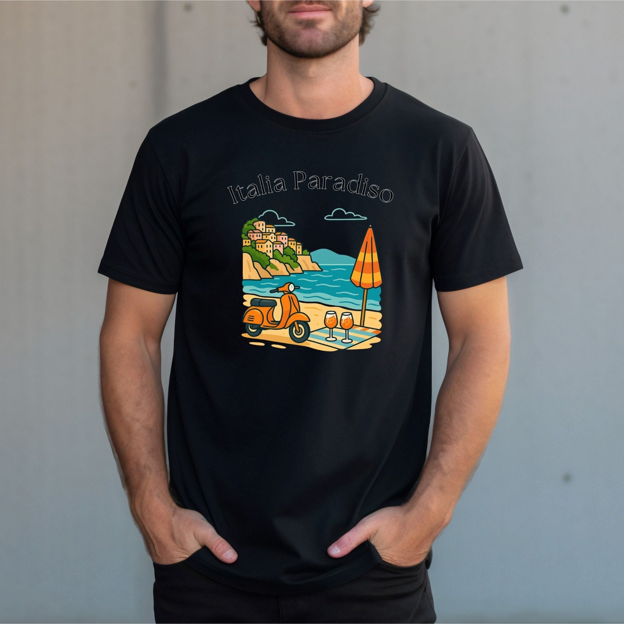 Italia Paradiso Vespa T-Shirt - Craig Michael Design
