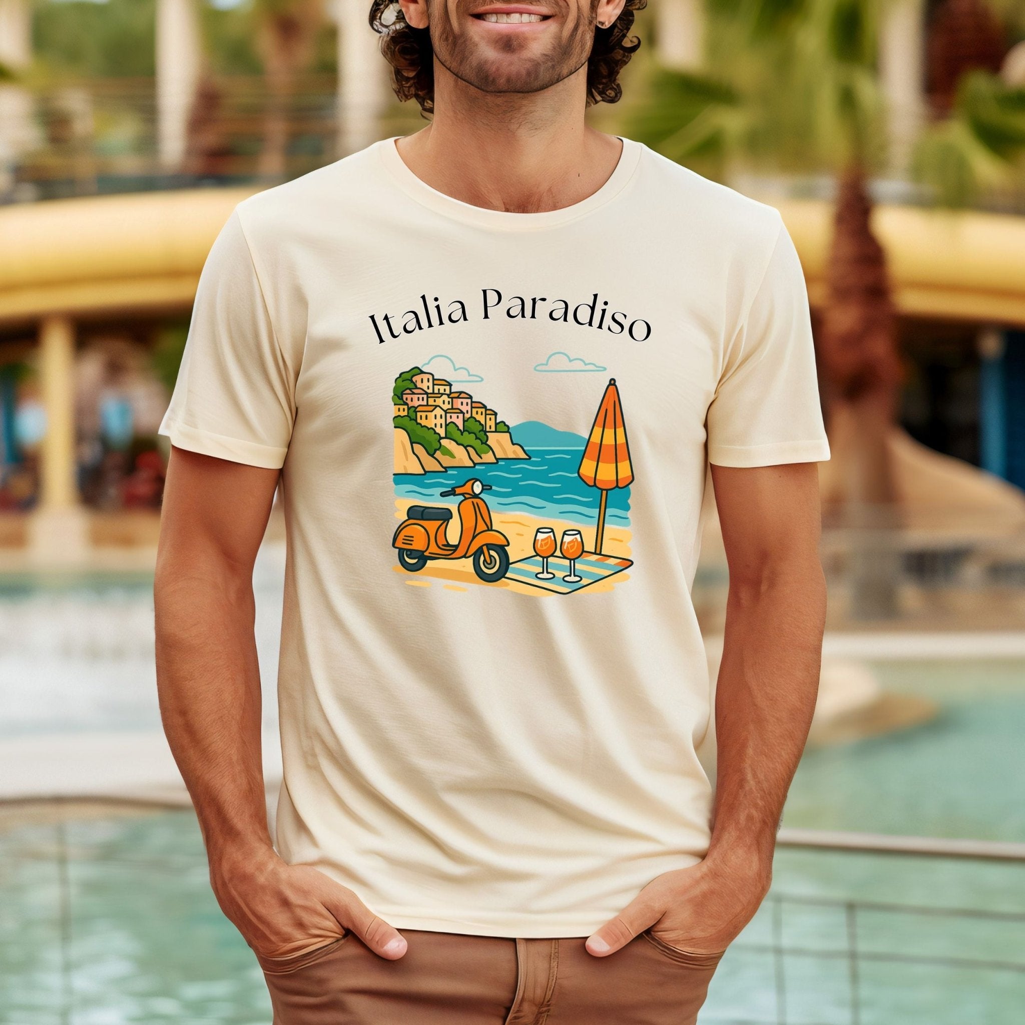 Italia Paradiso Vespa T-Shirt - Craig Michael Design