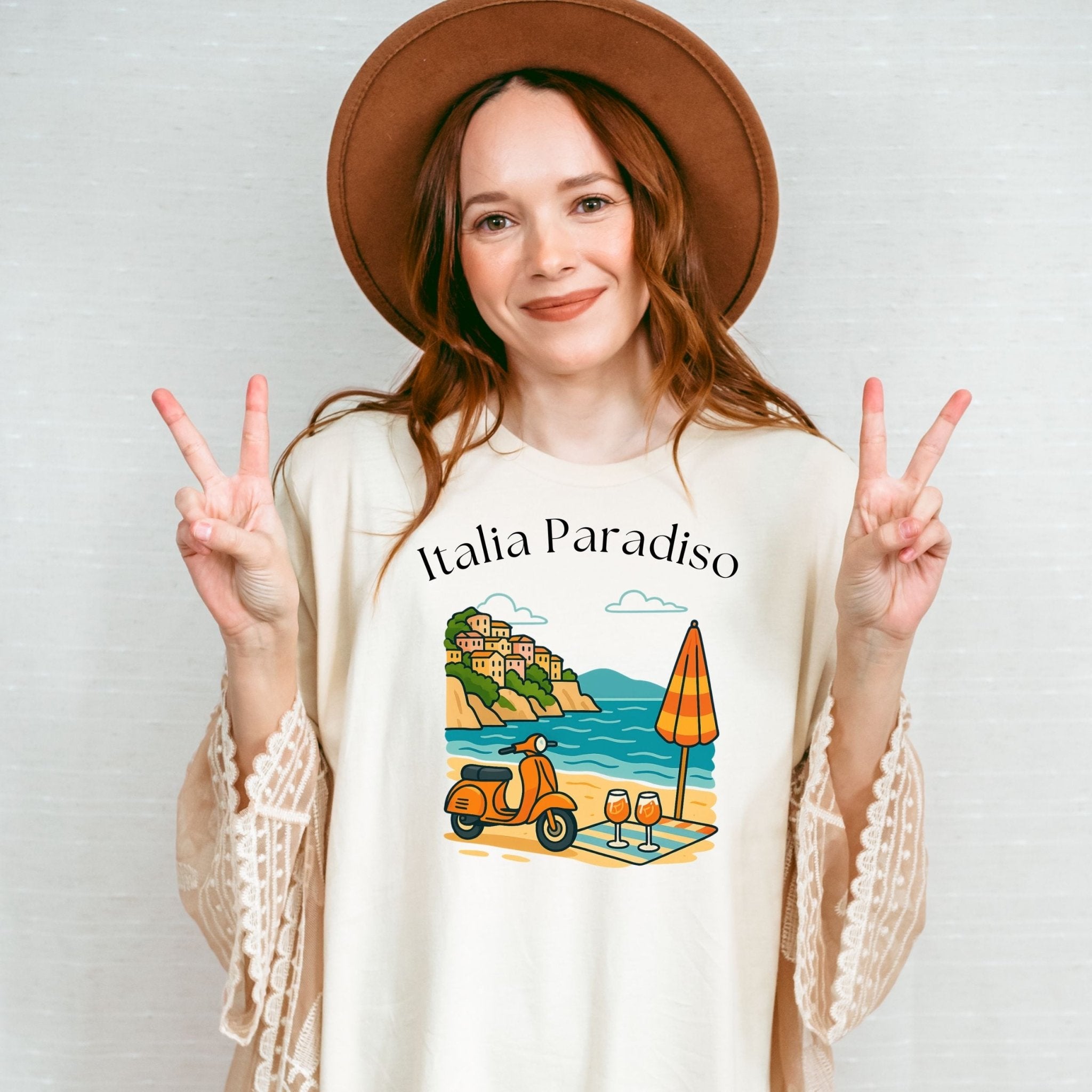 Italia Paradiso Vespa T-Shirt - Craig Michael Design