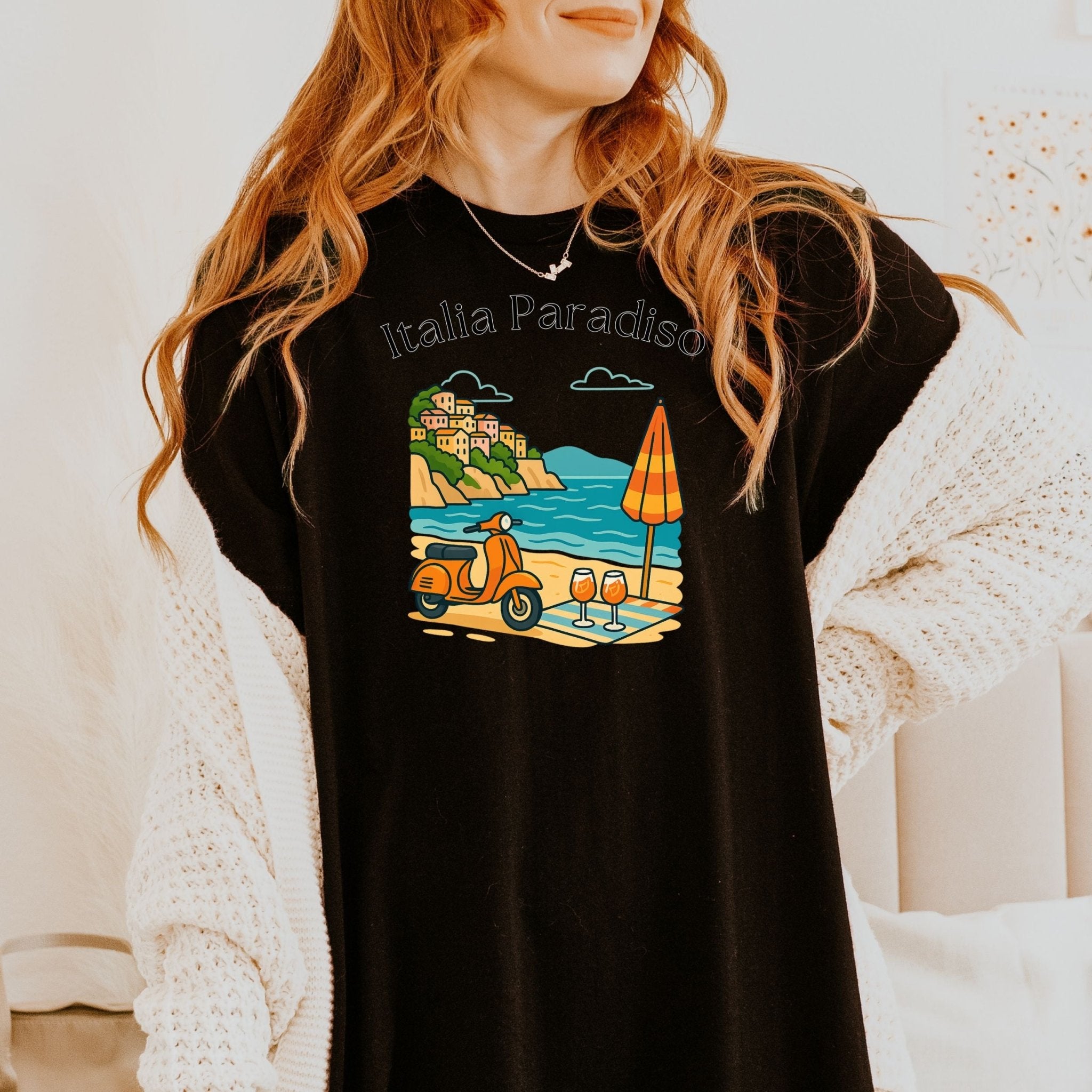 Italia Paradiso Vespa T-Shirt - Craig Michael Design