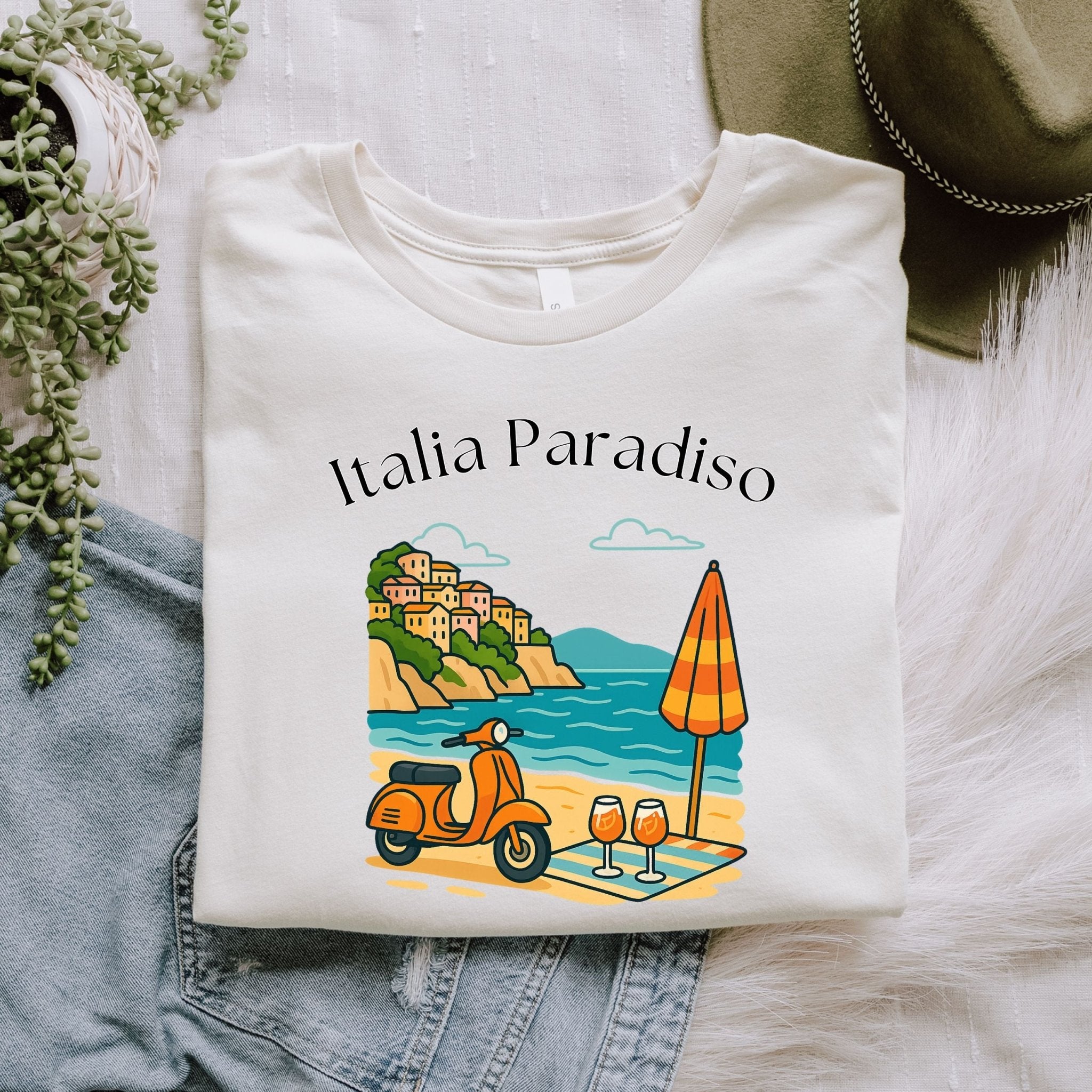 Italia Paradiso Vespa T-Shirt - Craig Michael Design