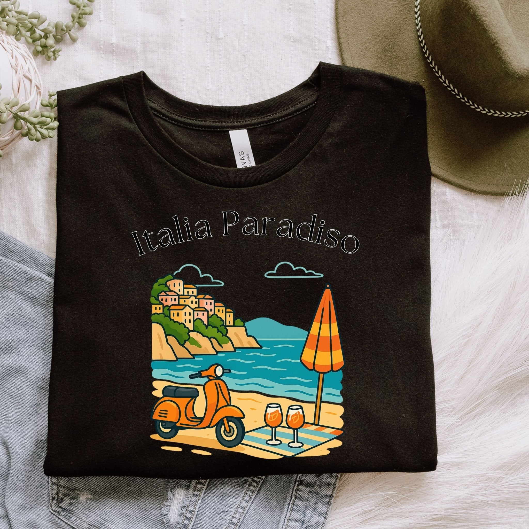Italia Paradiso Vespa T-Shirt - Craig Michael Design