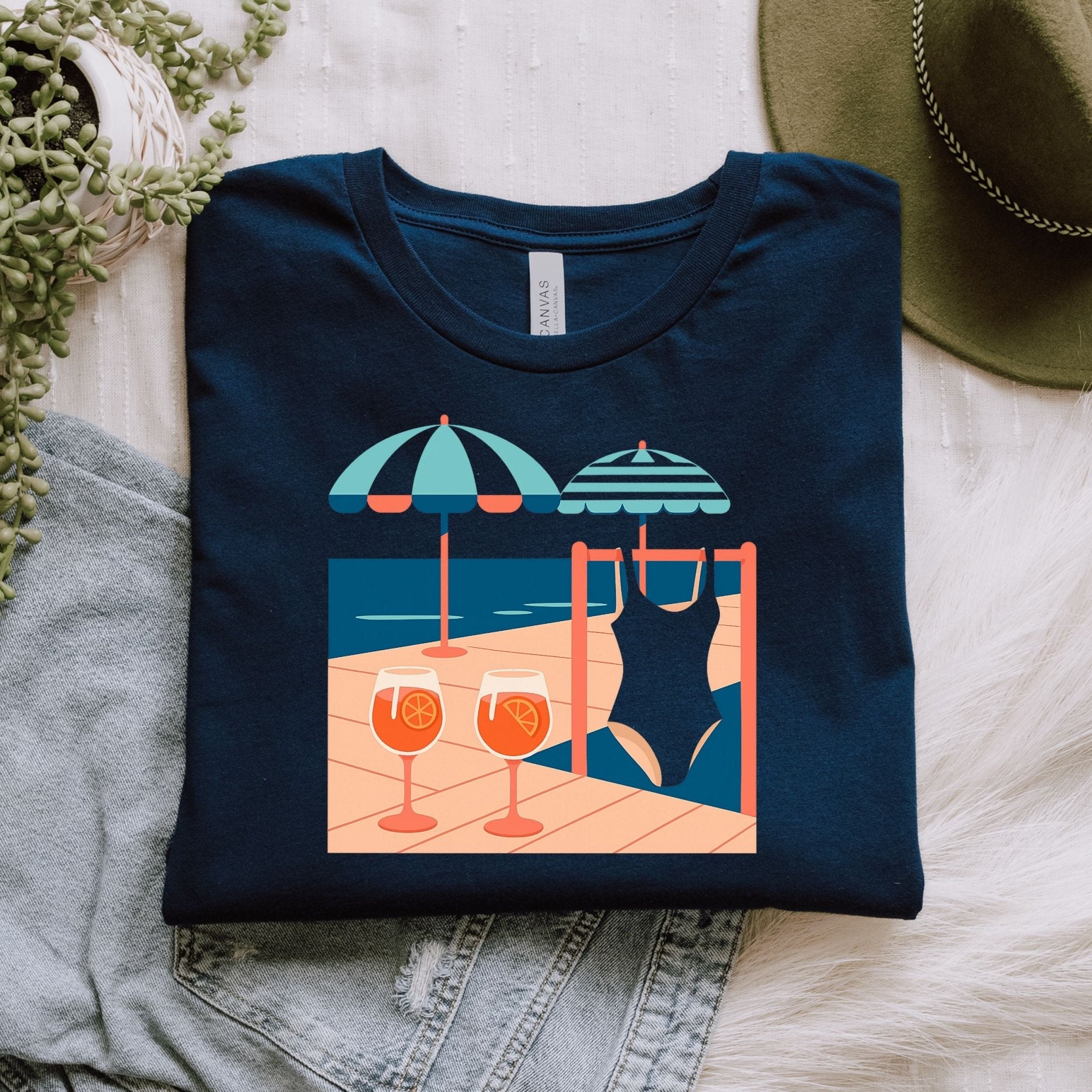 Italian Summer, Beach Ready Tee, Aperitivo Shirt - Craig Michael Design