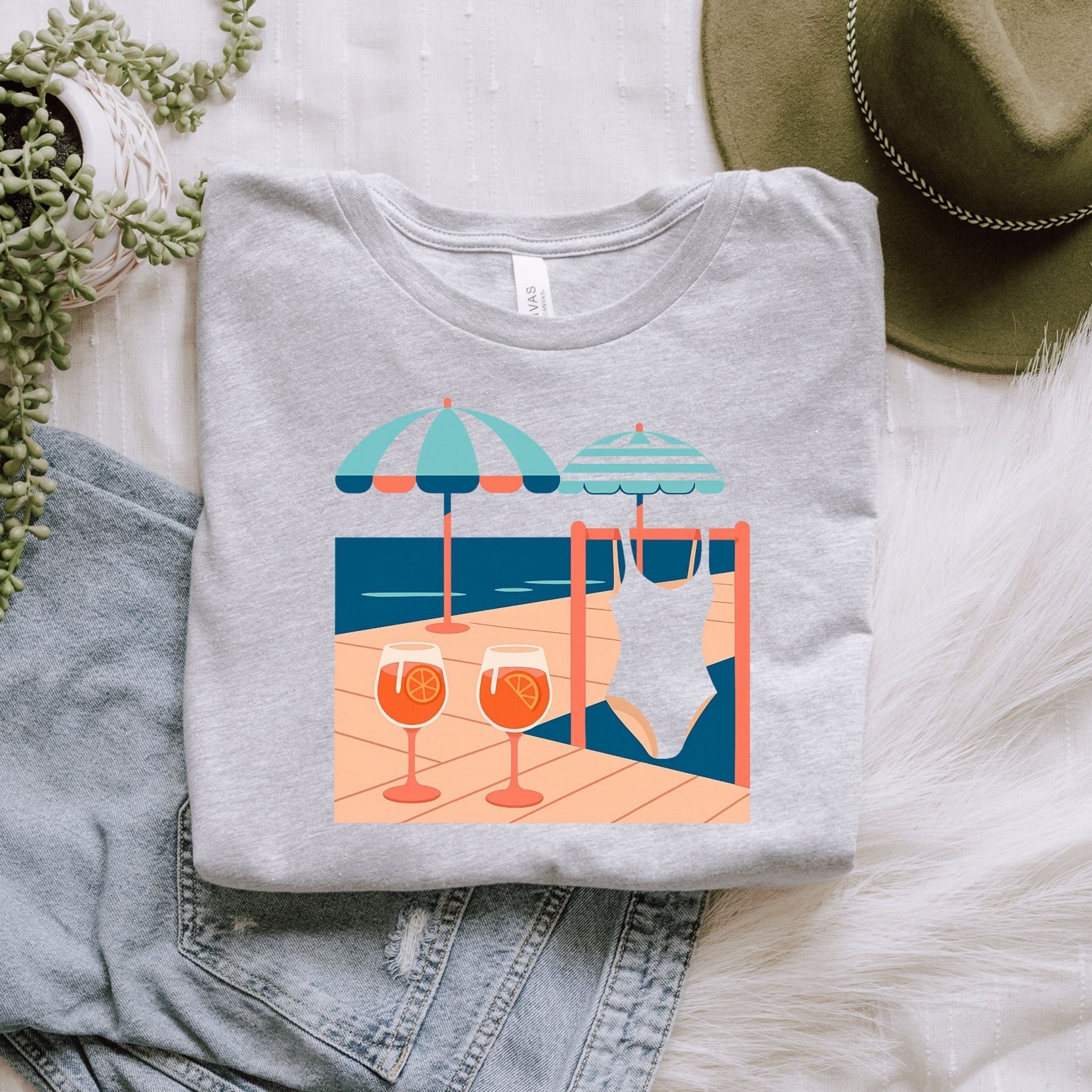 Italian Summer, Beach Ready Tee, Aperitivo Shirt - Craig Michael Design