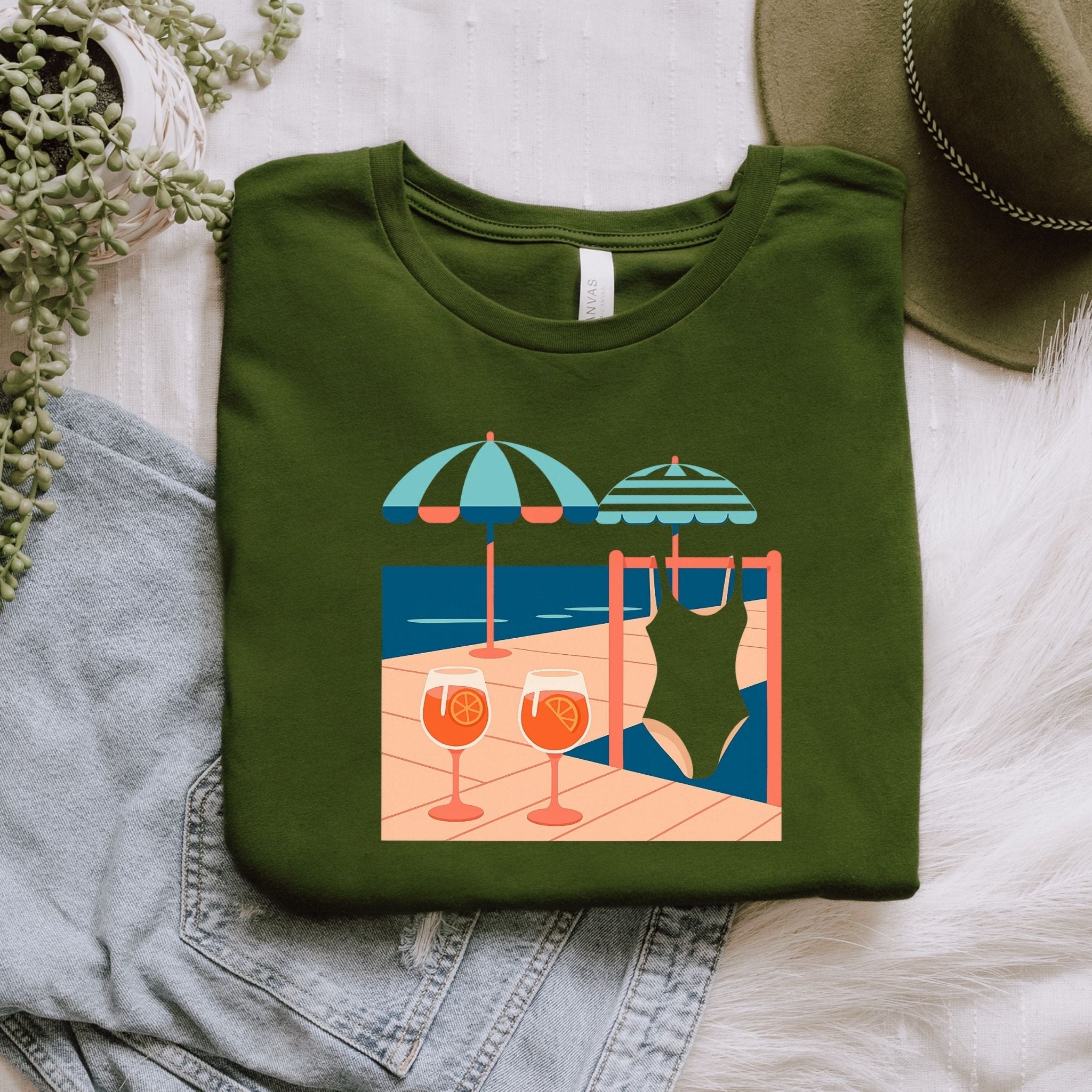 Italian Summer, Beach Ready Tee, Aperitivo Shirt - Craig Michael Design