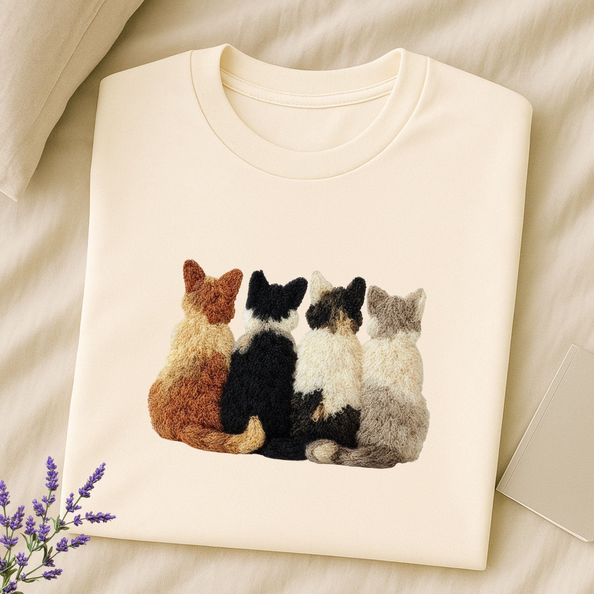 Latch Hook Cat Shirt, Cozy Cat Lover Tee - Craig Michael Design