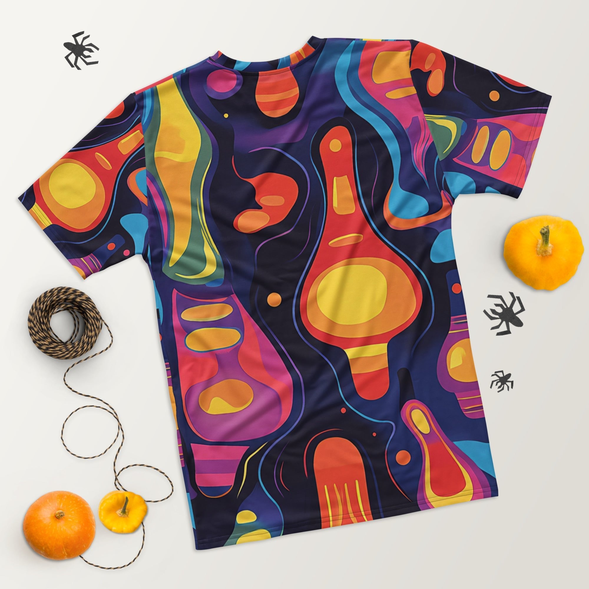 Lava Flow – African Abstract Print T-Shirt, Bold Tribal Psychedelic Tee, Vibrant Festival Fashion, Afro - Boho Streetwear, Cultural Ar - Craig Michael Design