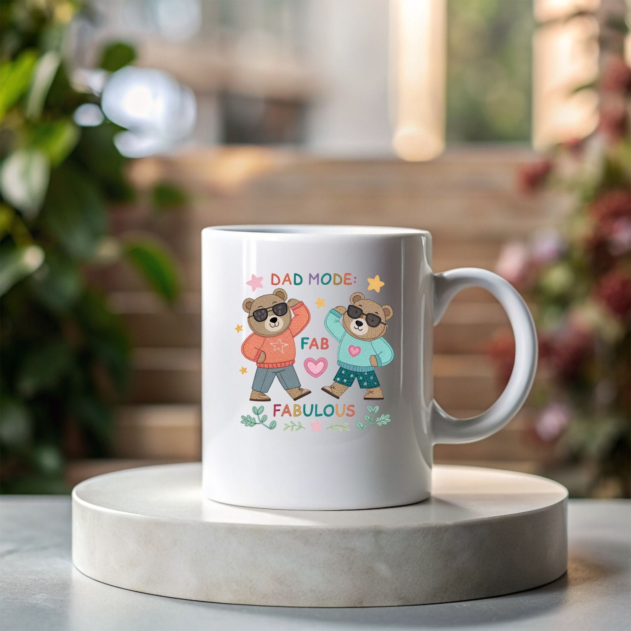 LGBTQ Fathers Day Mug, Dad Mode Fabulous 11 oz Ceramic Mug - Craig Michael Design