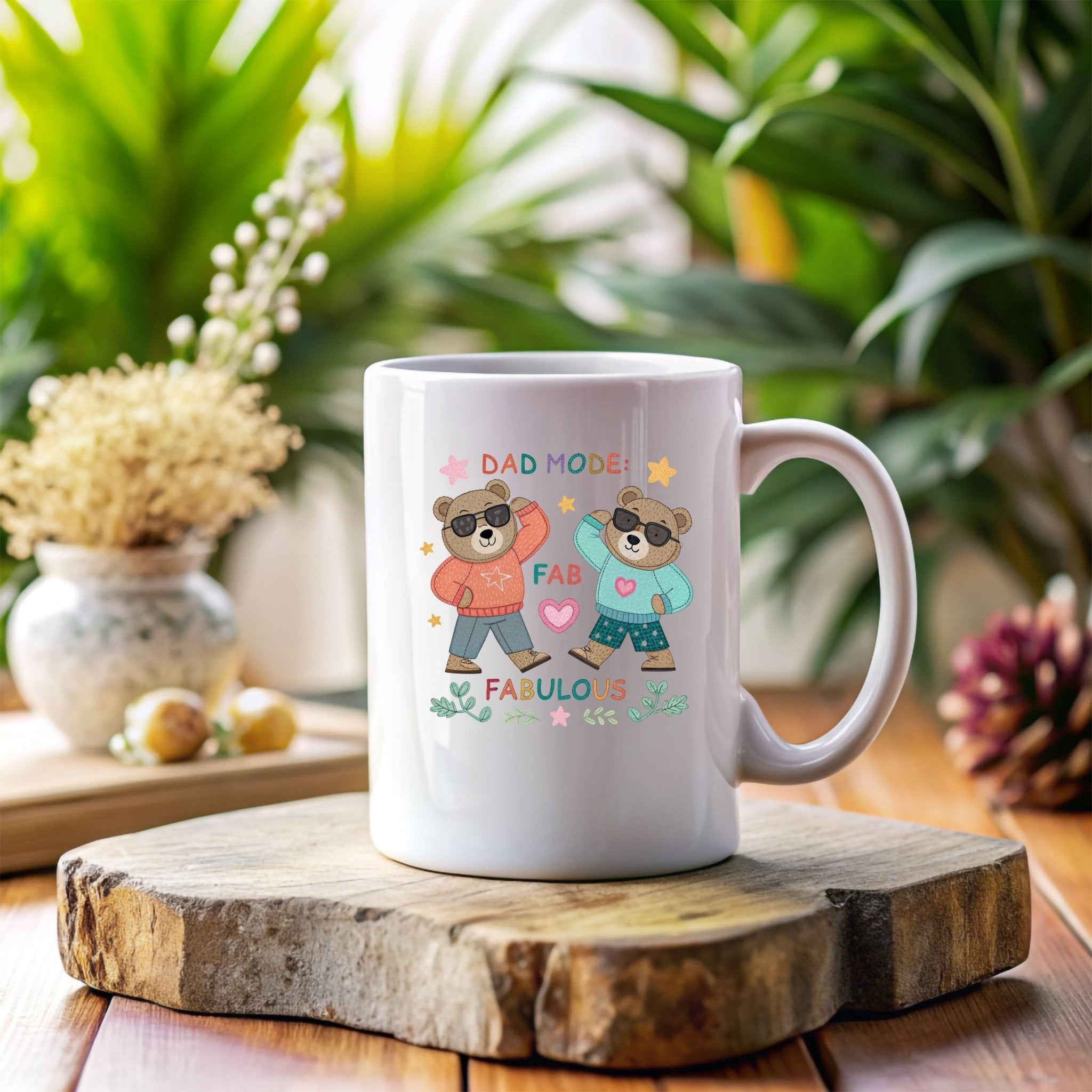 LGBTQ Fathers Day Mug, Dad Mode Fabulous 11 oz Ceramic Mug - Craig Michael Design