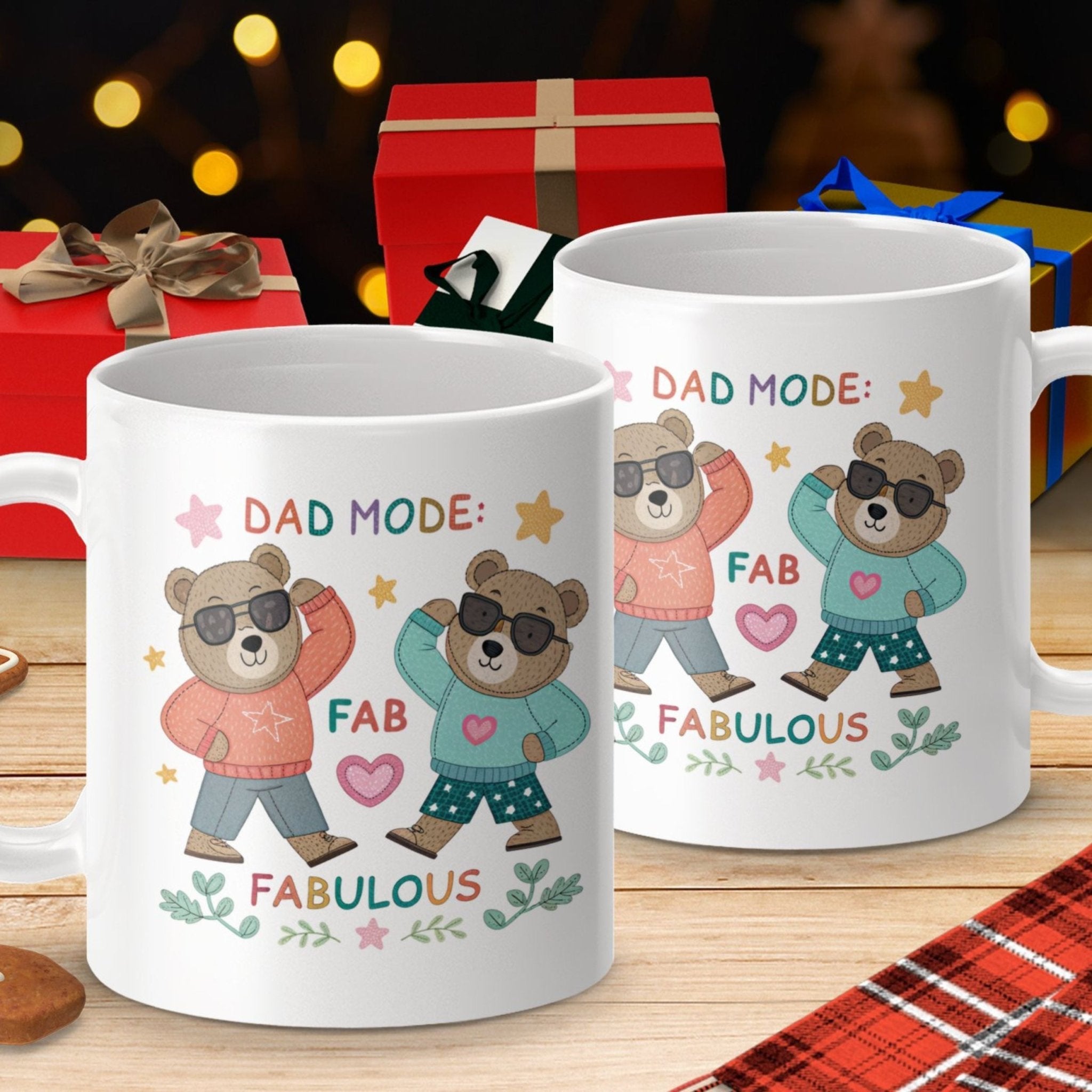 LGBTQ Fathers Day Mug, Dad Mode Fabulous 11 oz Ceramic Mug - Craig Michael Design