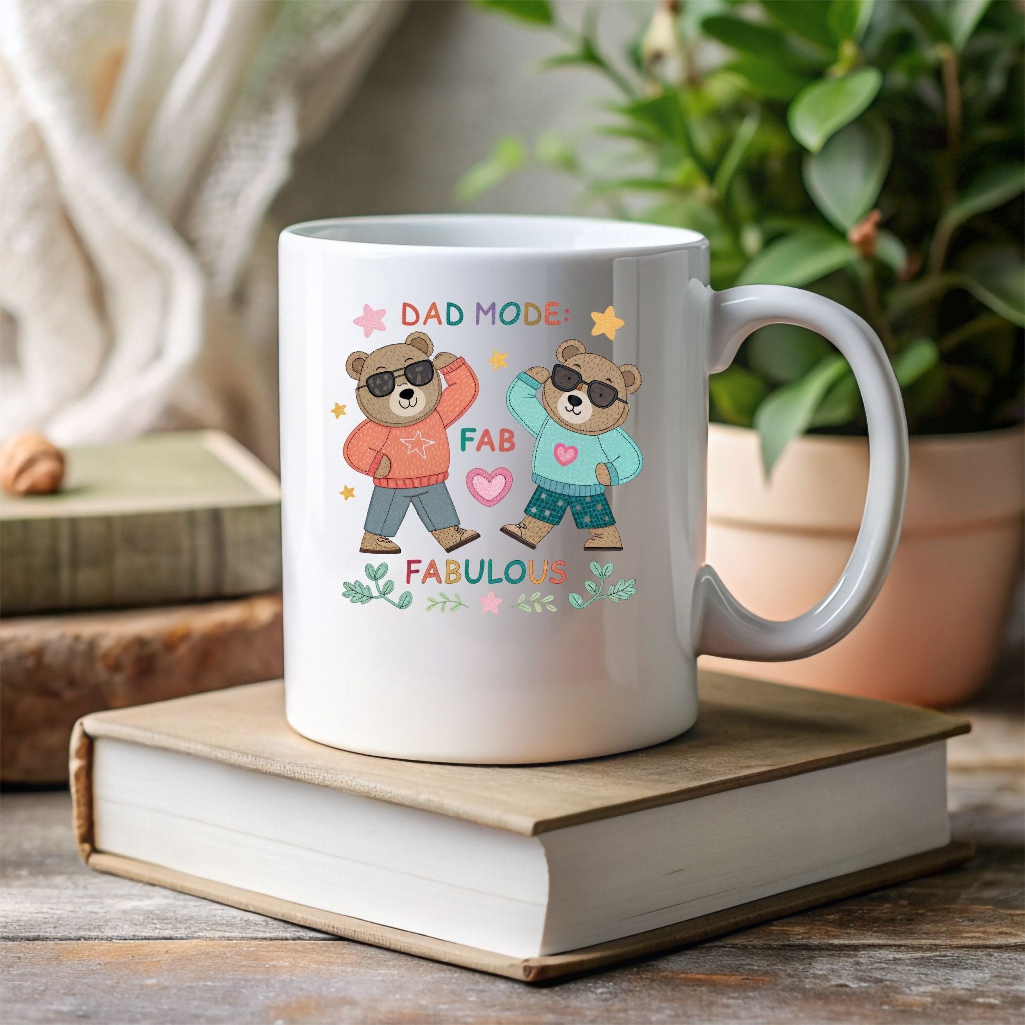LGBTQ Fathers Day Mug, Dad Mode Fabulous 11 oz Ceramic Mug - Craig Michael Design