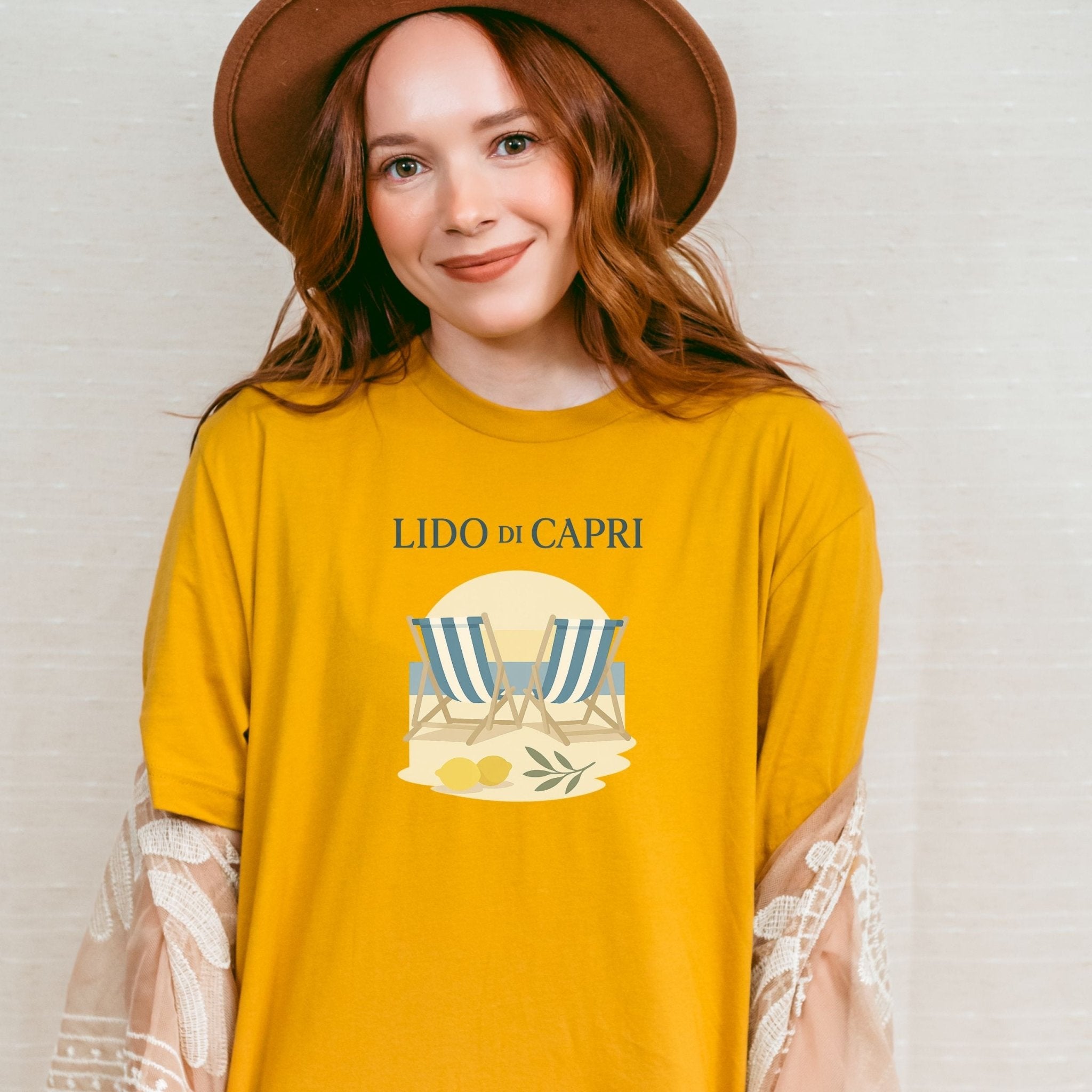 Lido di Capri T-Shirt, Italian Beach Tee - Craig Michael Design