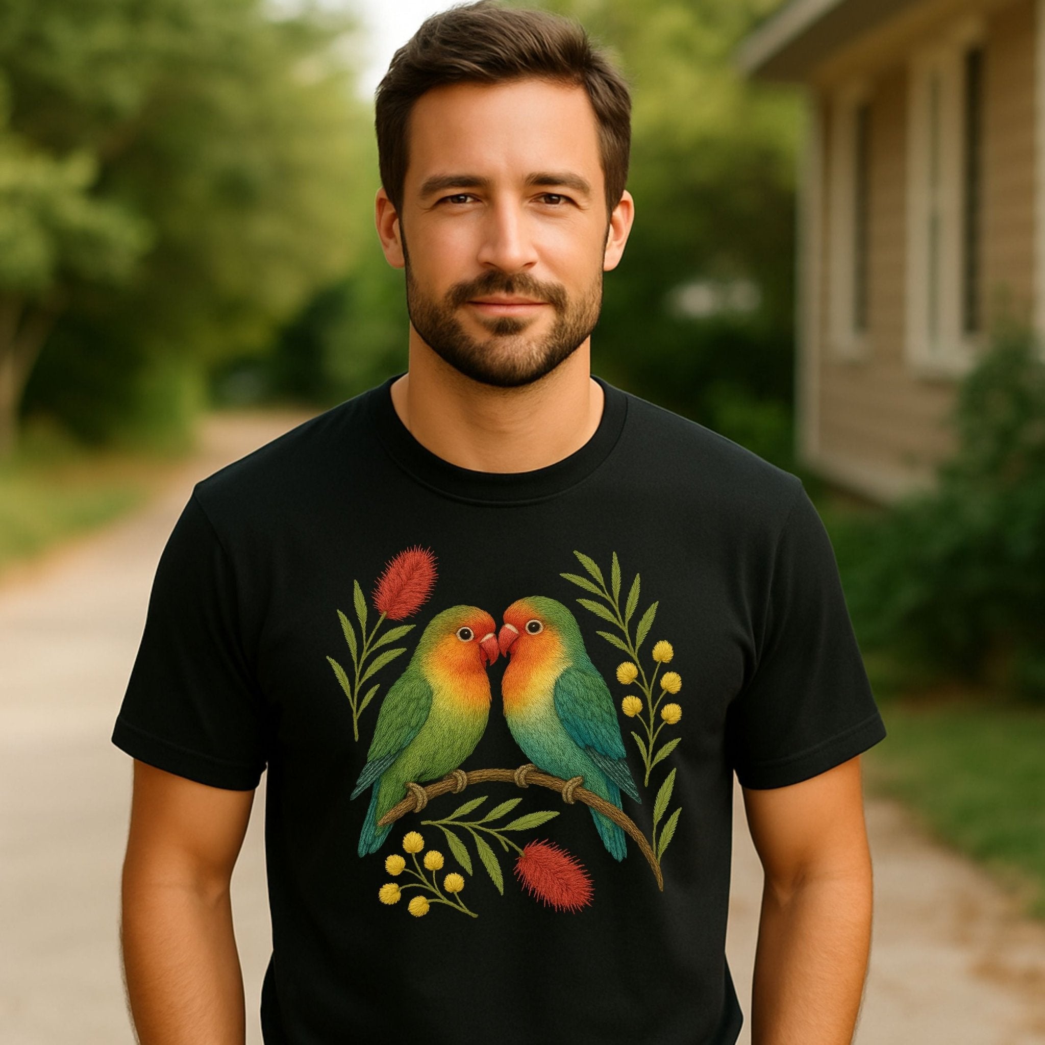 Lovebirds T-Shirt – Australian Native Bird Collection - Craig Michael Design