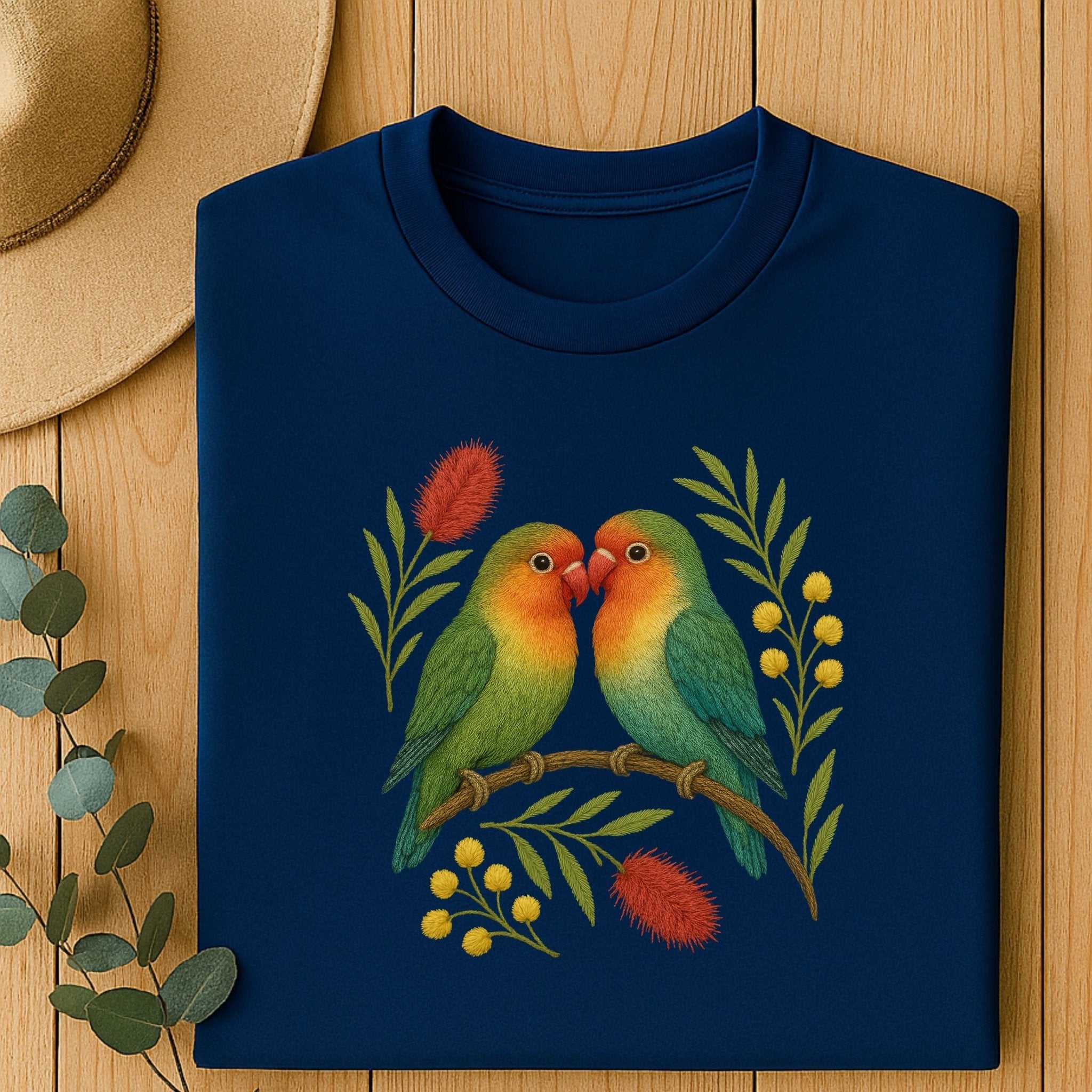 Lovebirds T-Shirt – Australian Native Bird Collection - Craig Michael Design