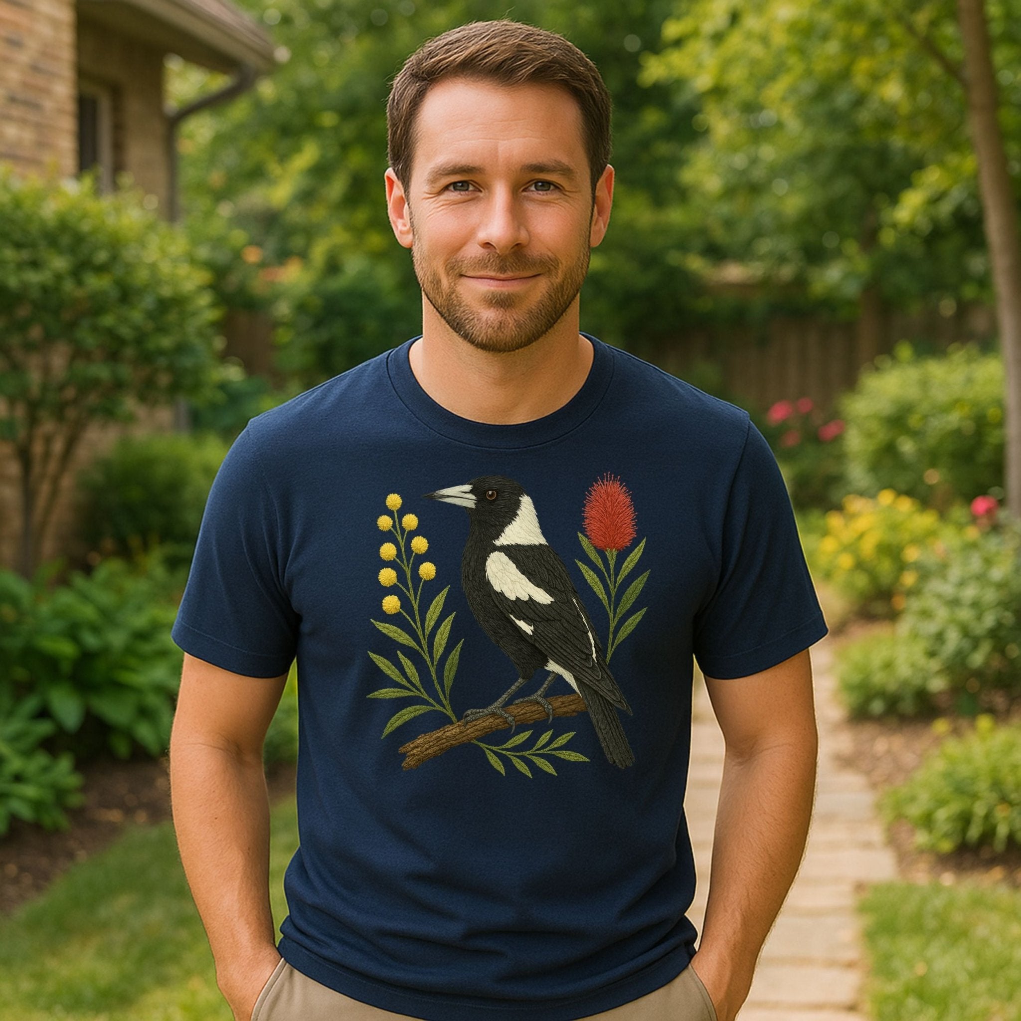 Magpie T-Shirt – Australian Native Bird Collection - Craig Michael Design