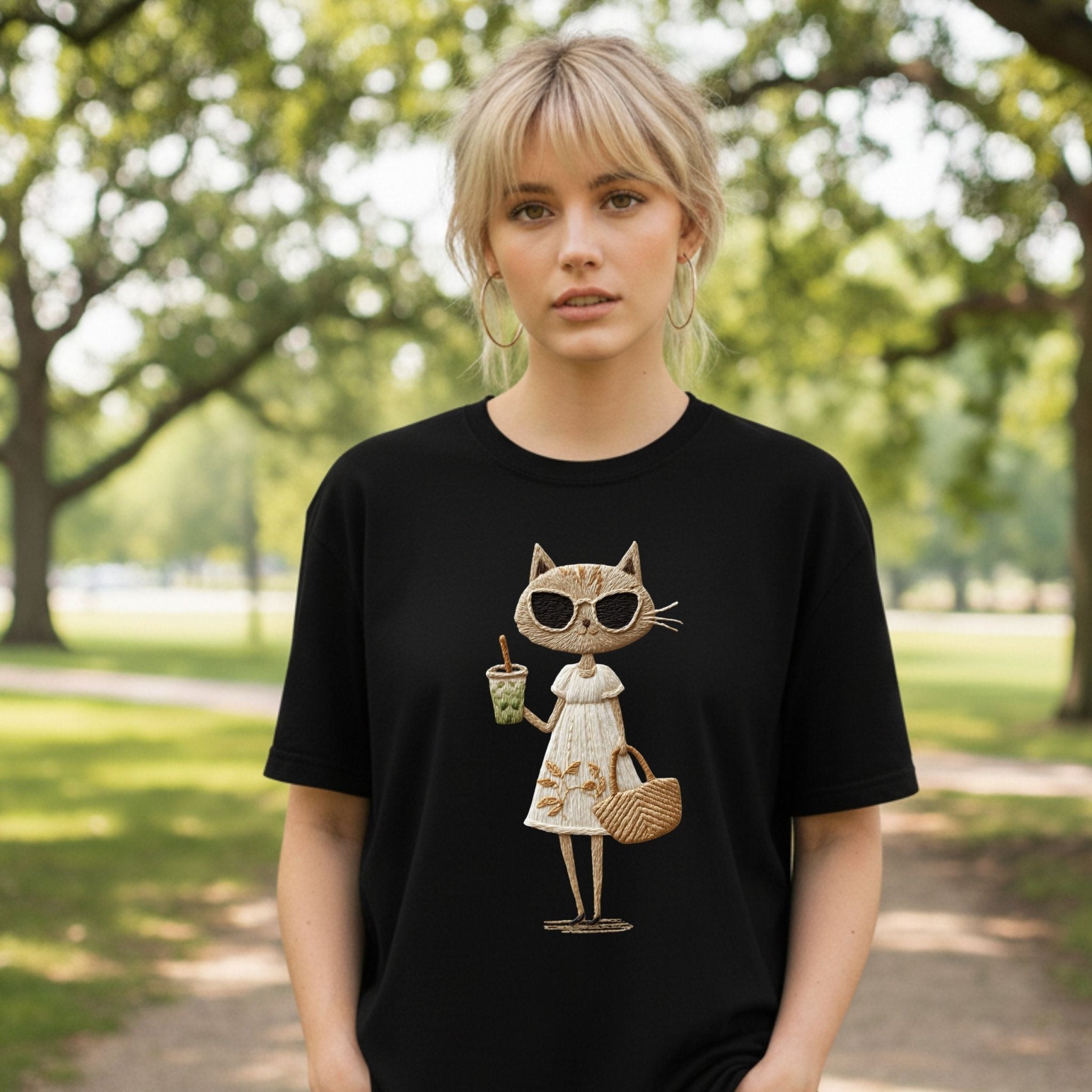 Matcha Kitty T-Shirt – Summer Clean - Girl Style - Craig Michael Design