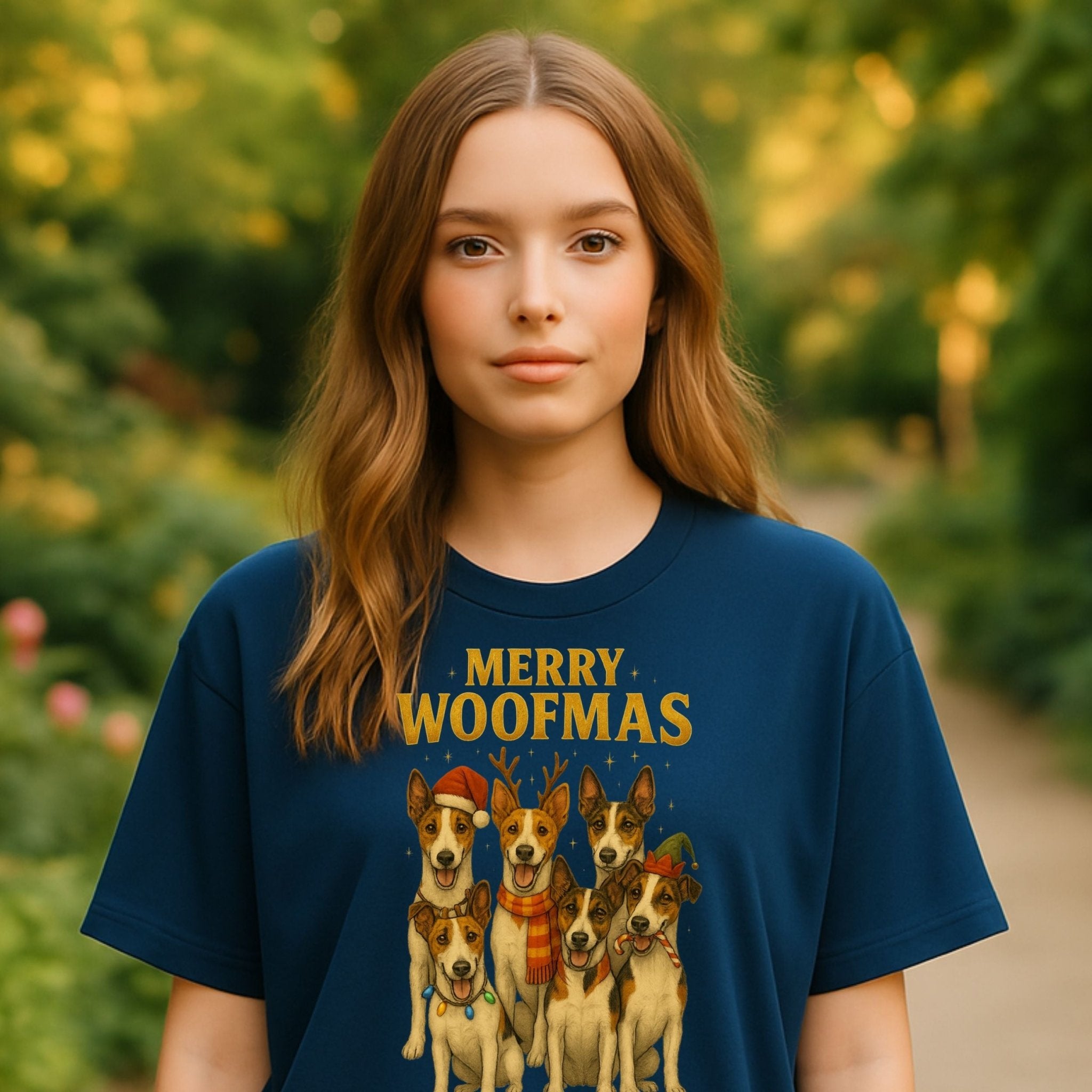 Merry Woofmas Dogs Dressed Up For Christmas Celebration T-Shirt - Craig Michael Design