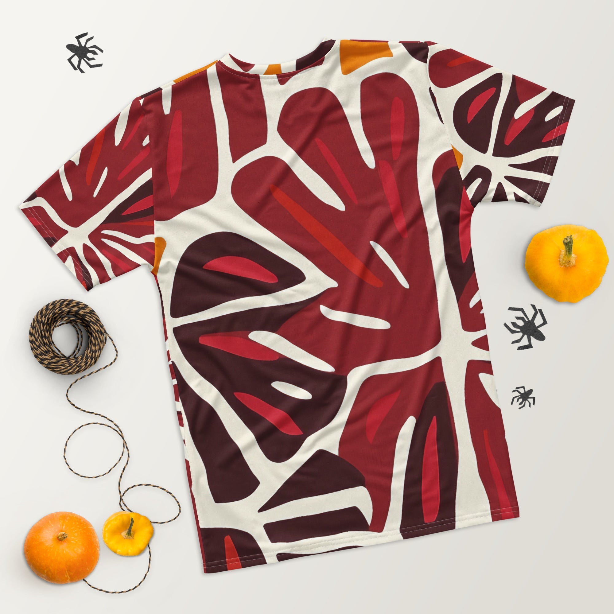 Modern African Leaf All - Over Print T-Shirt – Bold Tribal Botanical Design - Craig Michael Design