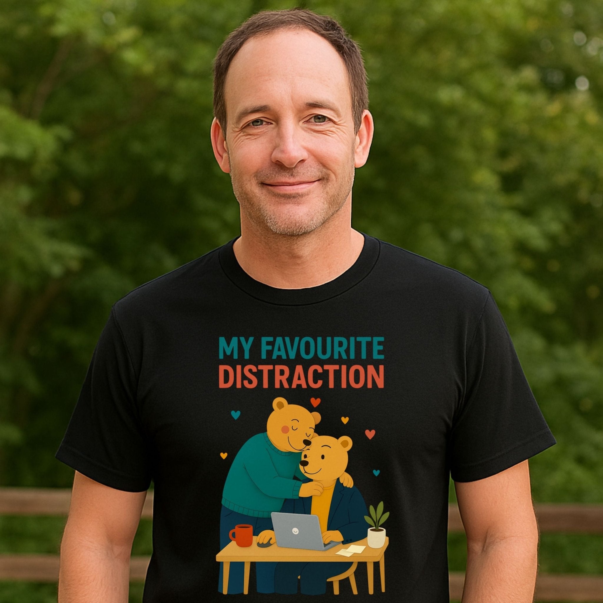 My Favourite Distraction Shirt, Gay Bear Couple T-Shirt - Craig Michael Design