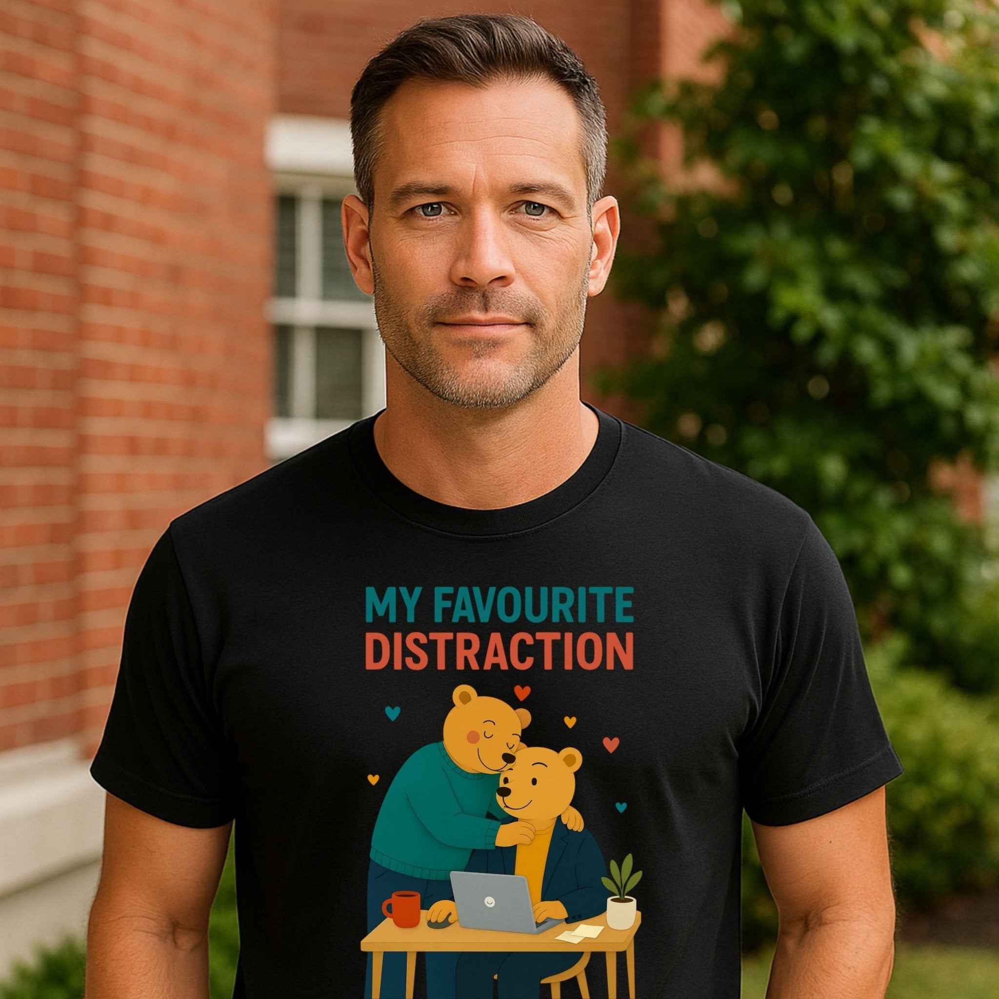 My Favourite Distraction Shirt, Gay Bear Couple T-Shirt - Craig Michael Design