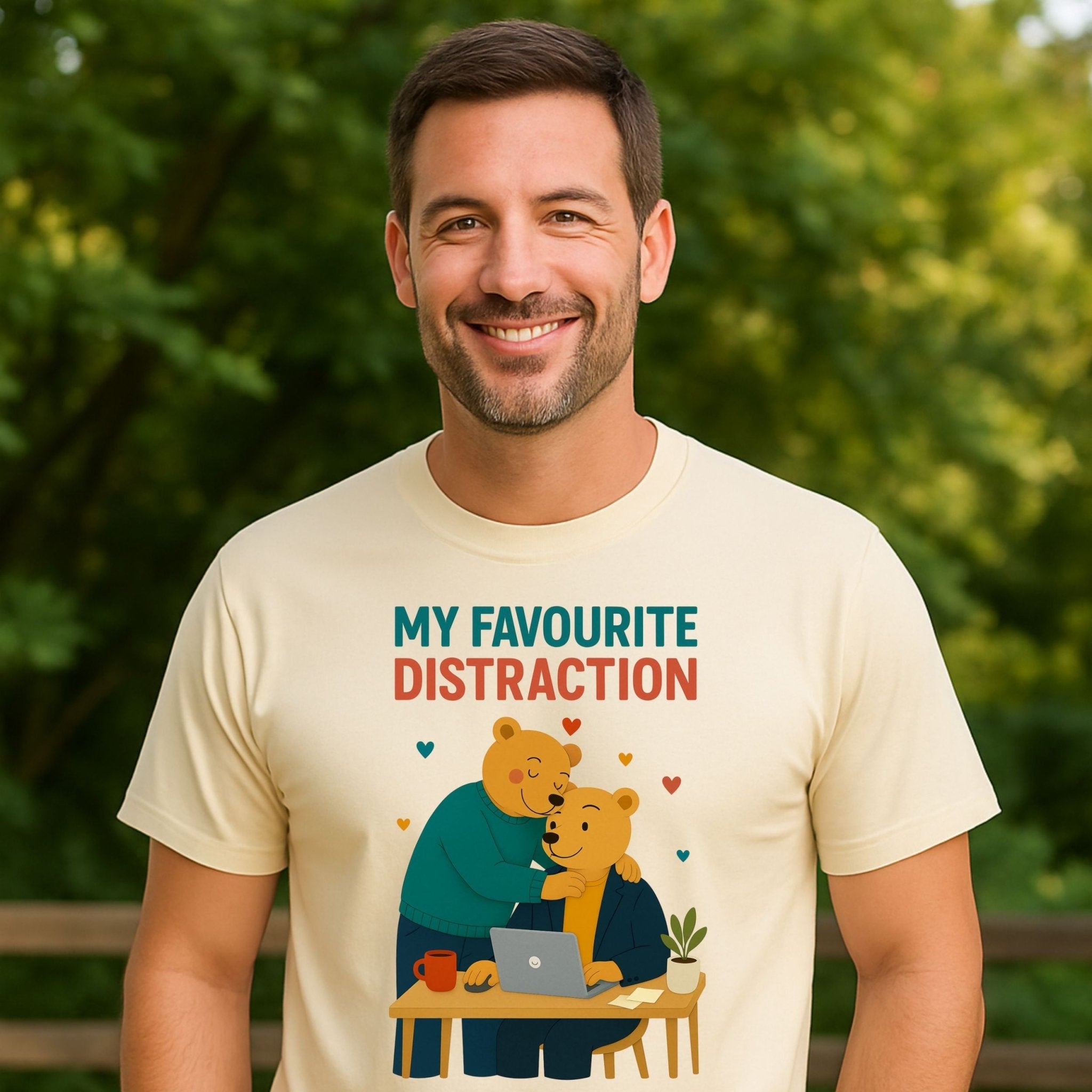 My Favourite Distraction Shirt, Gay Bear Couple T-Shirt - Craig Michael Design