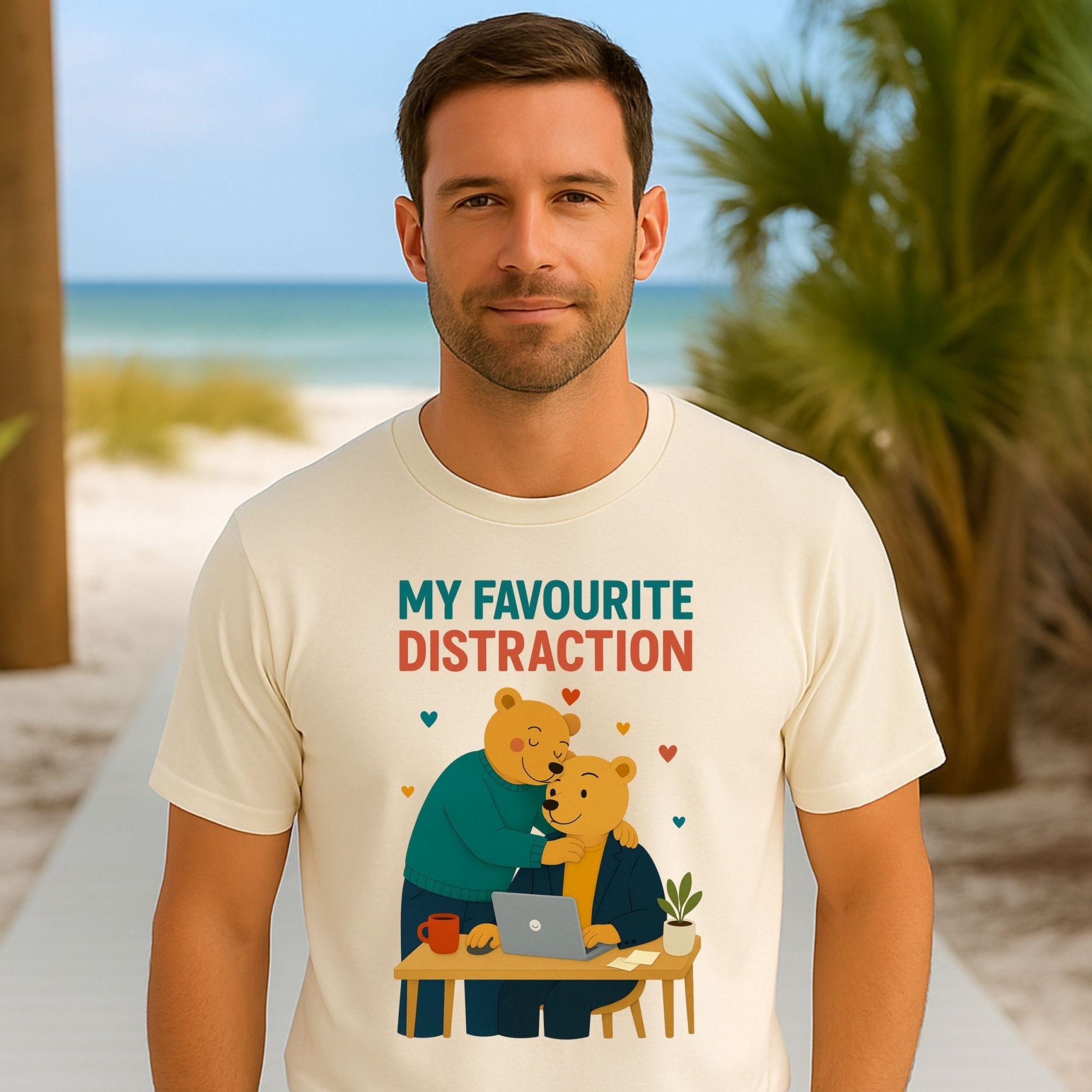 My Favourite Distraction Shirt, Gay Bear Couple T-Shirt - Craig Michael Design