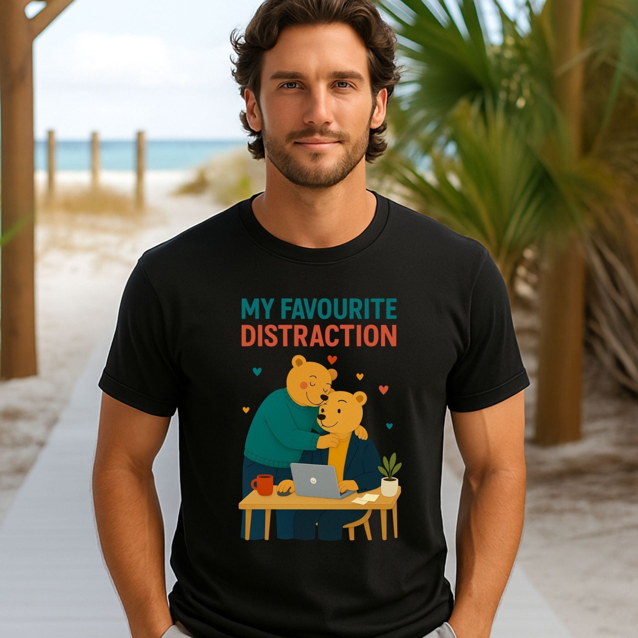 My Favourite Distraction Shirt, Gay Bear Couple T-Shirt - Craig Michael Design