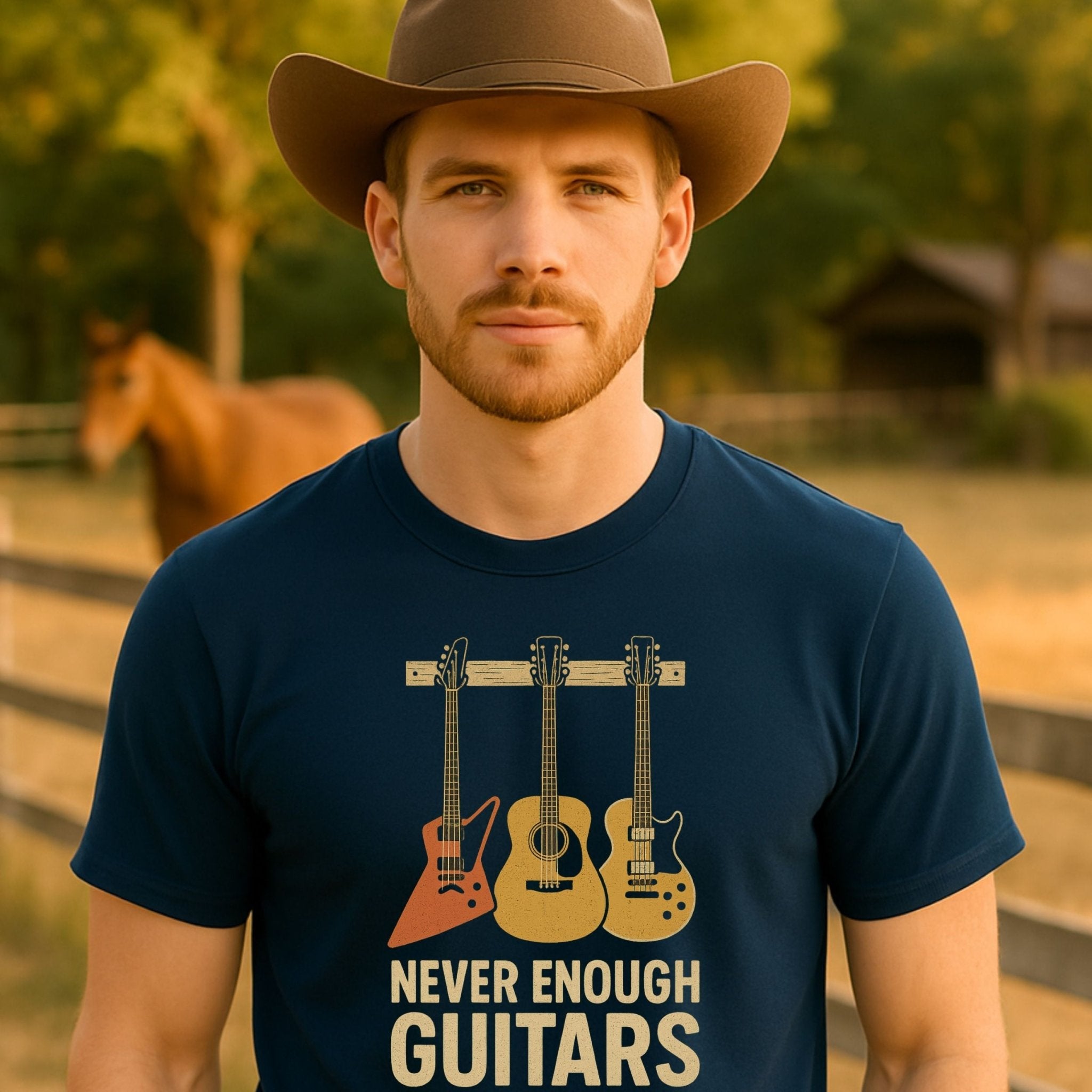 Never Enough Guitars T-Shirt, Funny Guitar Player Tee for Men Women, Musician Humor Shirt, Guitar Lover Gift - Craig Michael Design