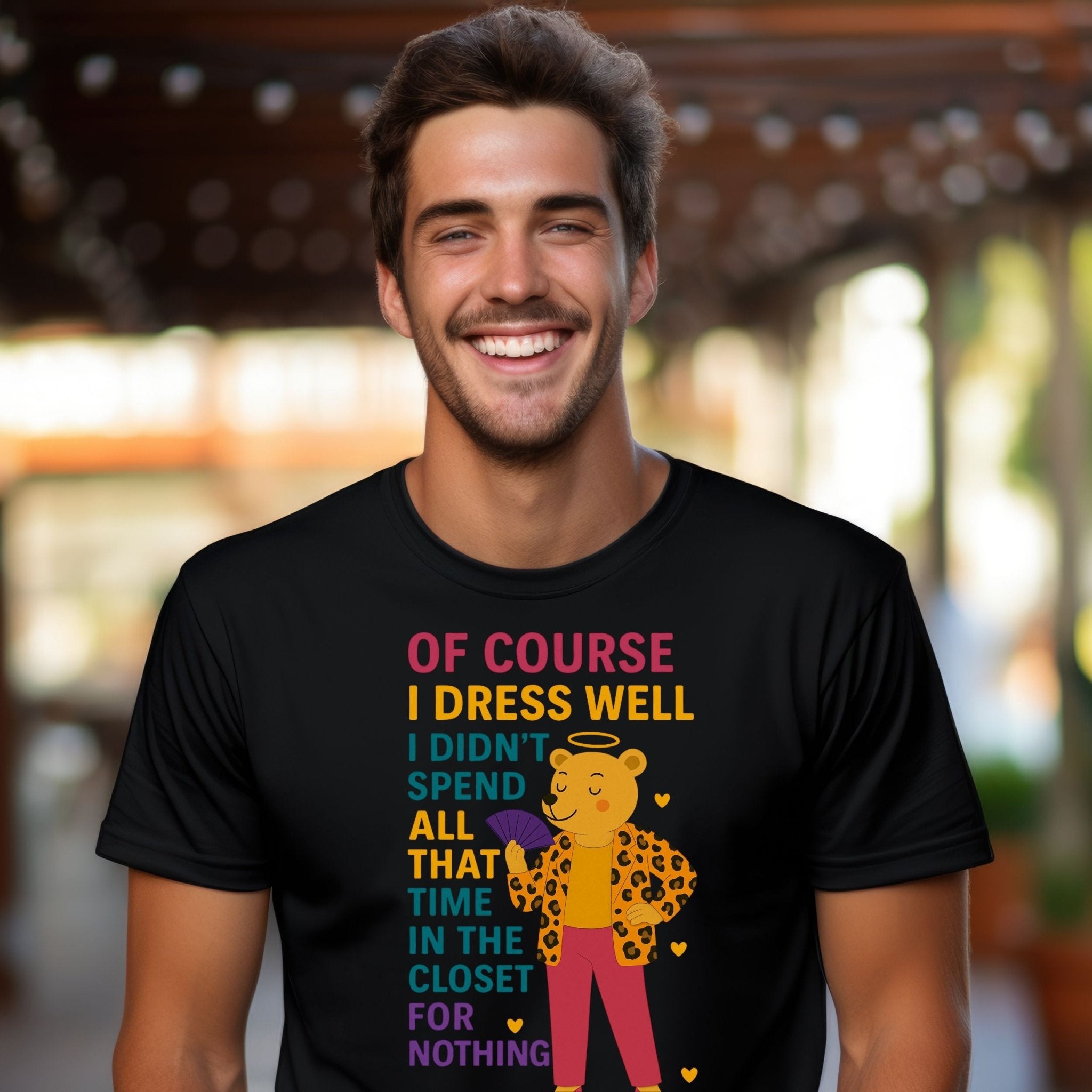 Of Course I Dress Well Shirt, Funny Gay Bear T-Shirt, Embroidered Style LGBTQ Pride Outfit - Craig Michael Design