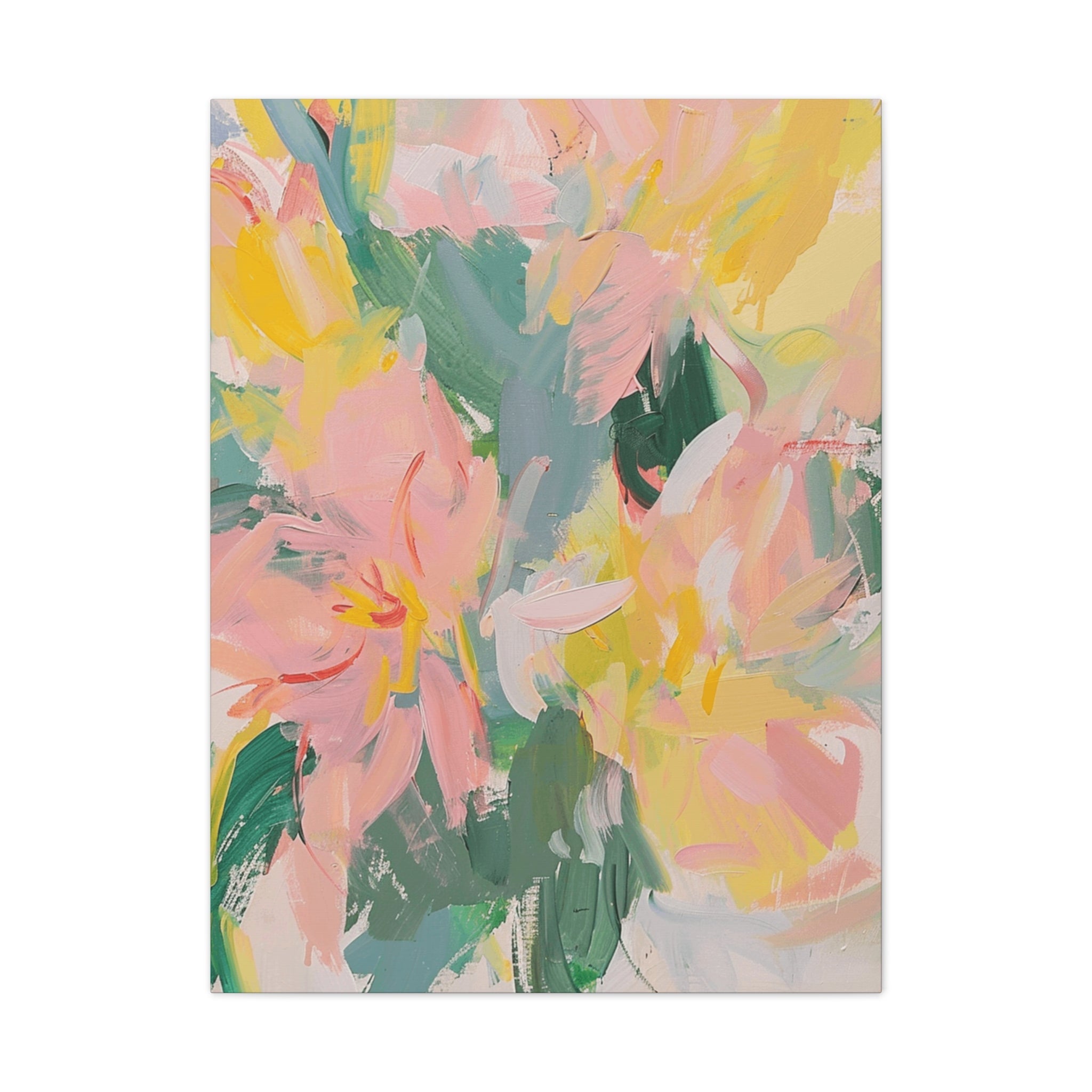 Oil pastel artwork colourful art, abstract impressionist painting, Misty Reverie oil pastel artwork, nature - inspired art, serene landscape painting, floral artwork - Craig Michael Design